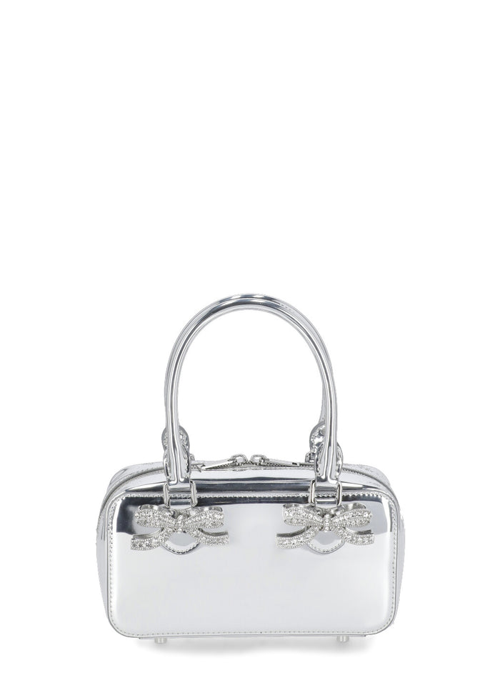 Self Portrait Bags Silver Cowhide Lining: Polyurethane