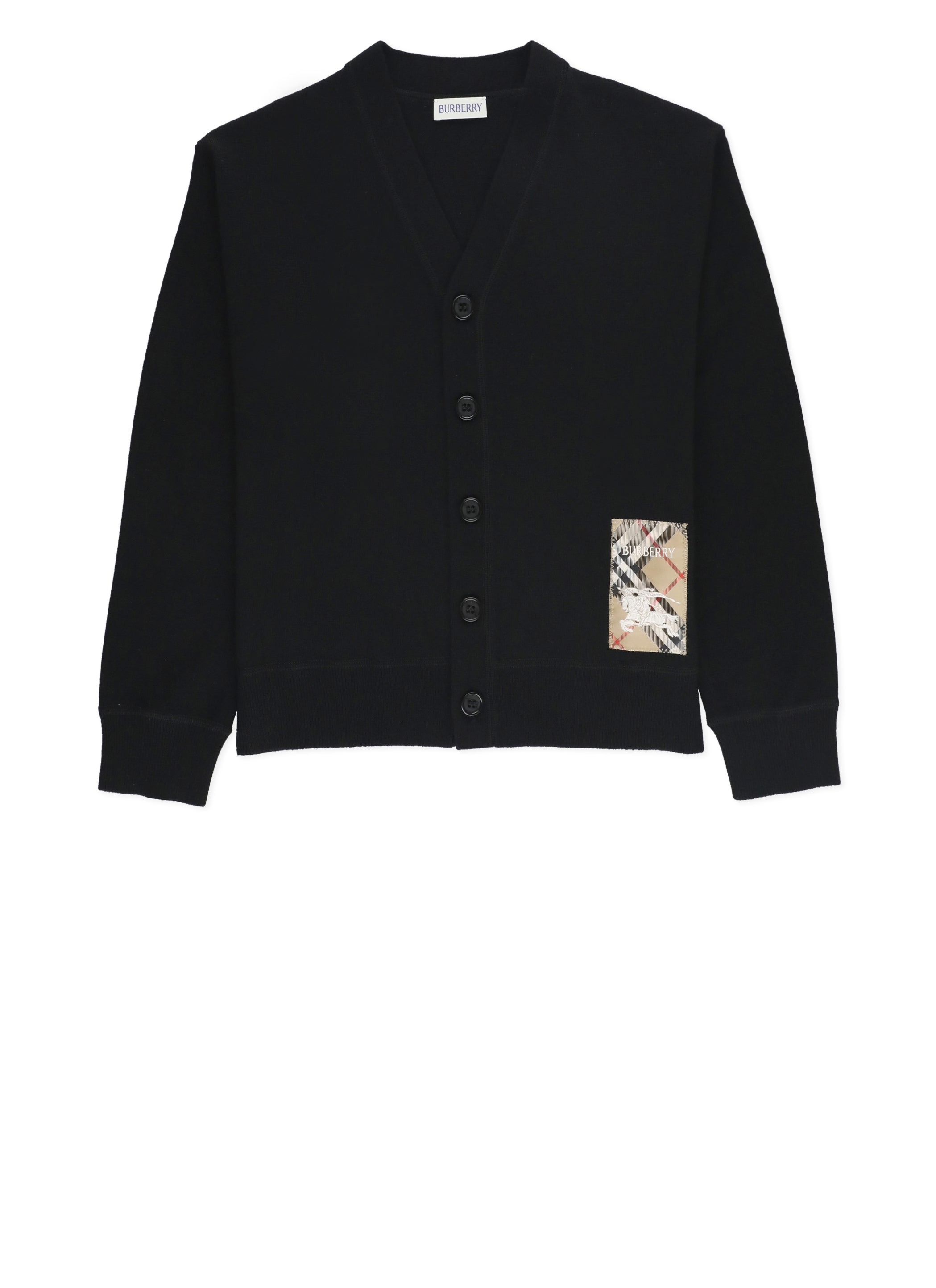 Burberry Kids Sweaters Black Wool