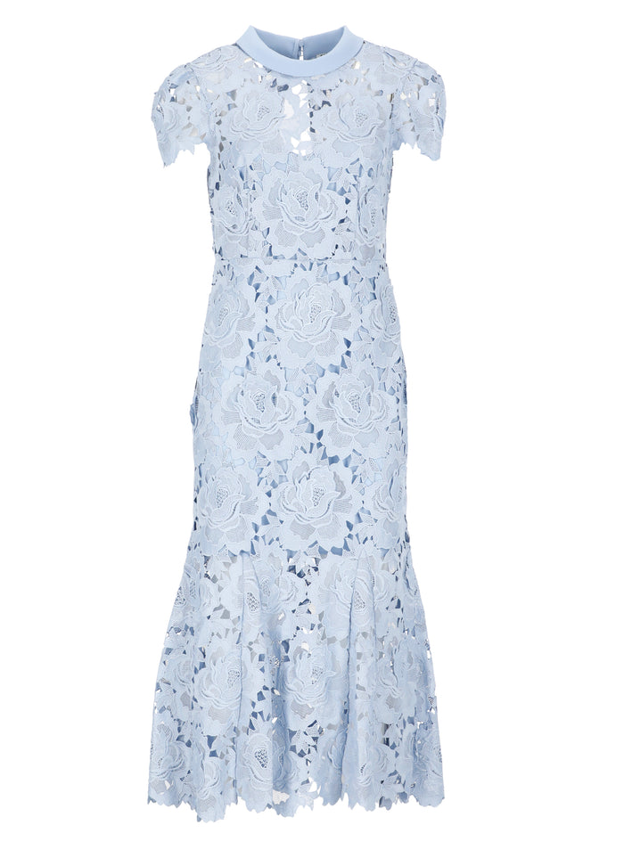 Self Portrait Dresses Light Blue Polyester