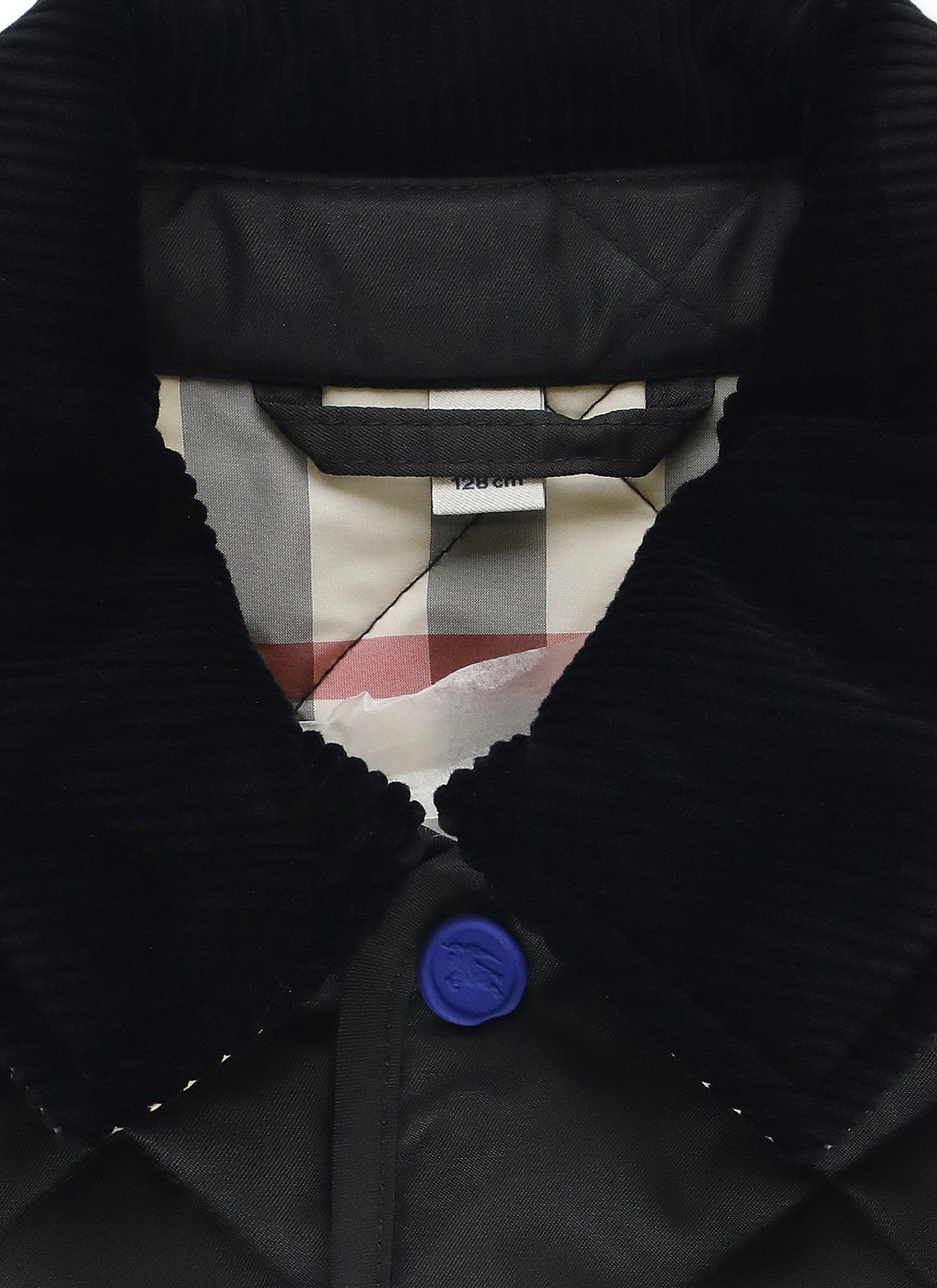 Burberry Kids Coats Black Polyester