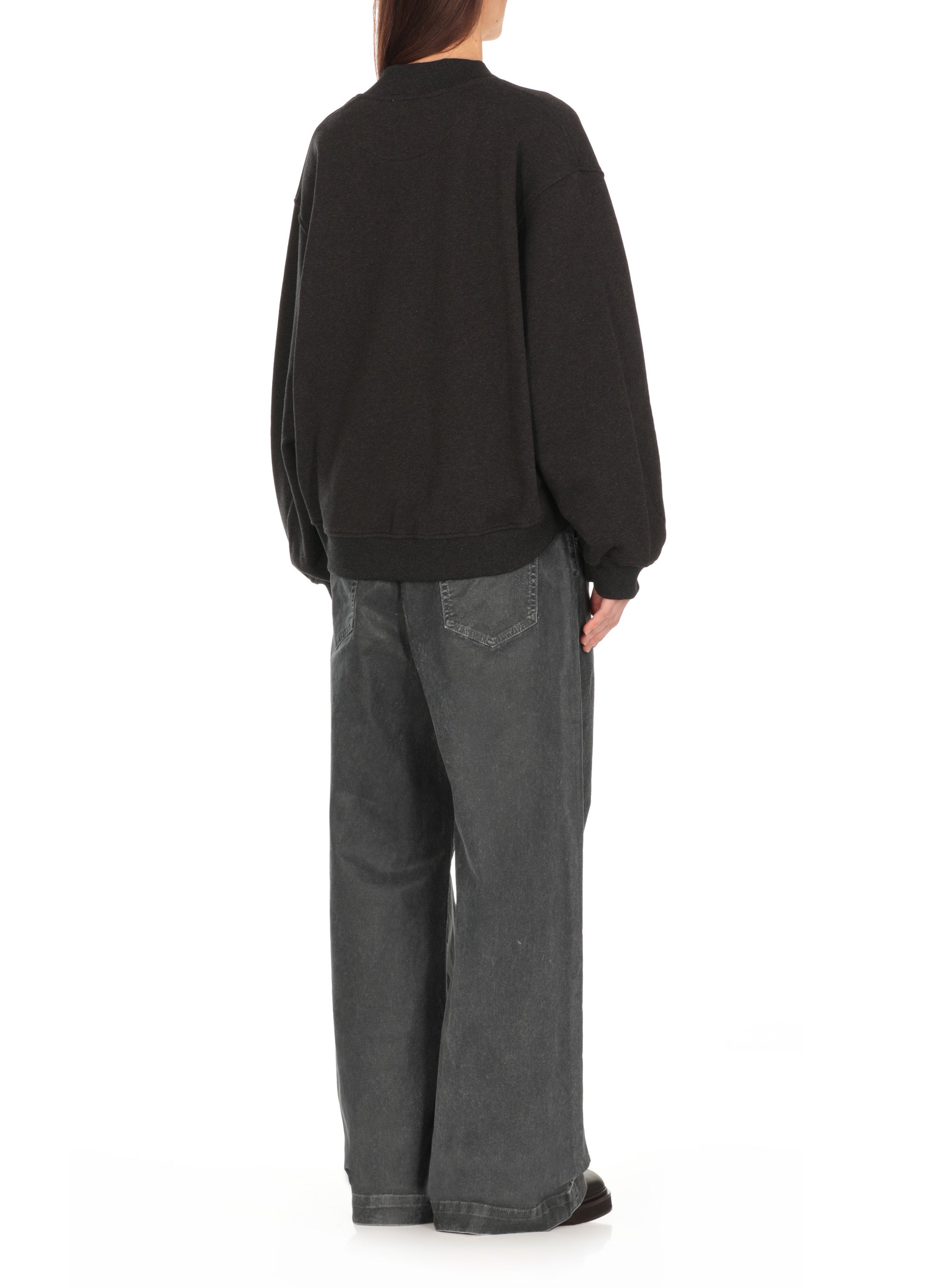 The Attico Sweaters Black Cotton Elastane