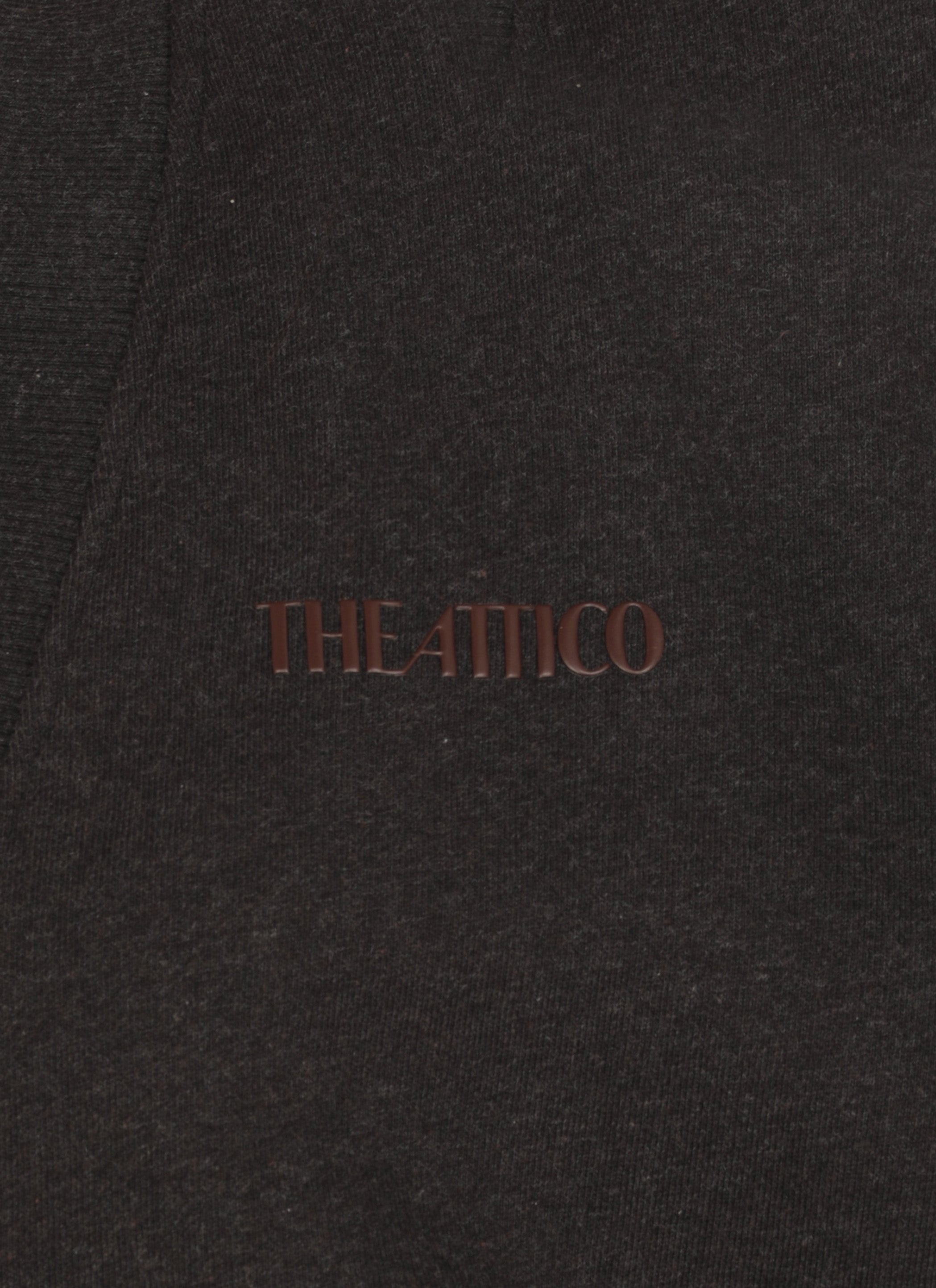 The Attico Sweaters Black Cotton Elastane