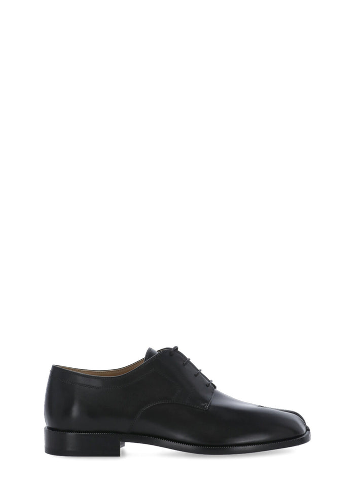 Maison Margiela Flat Shoes Black Cow Leather