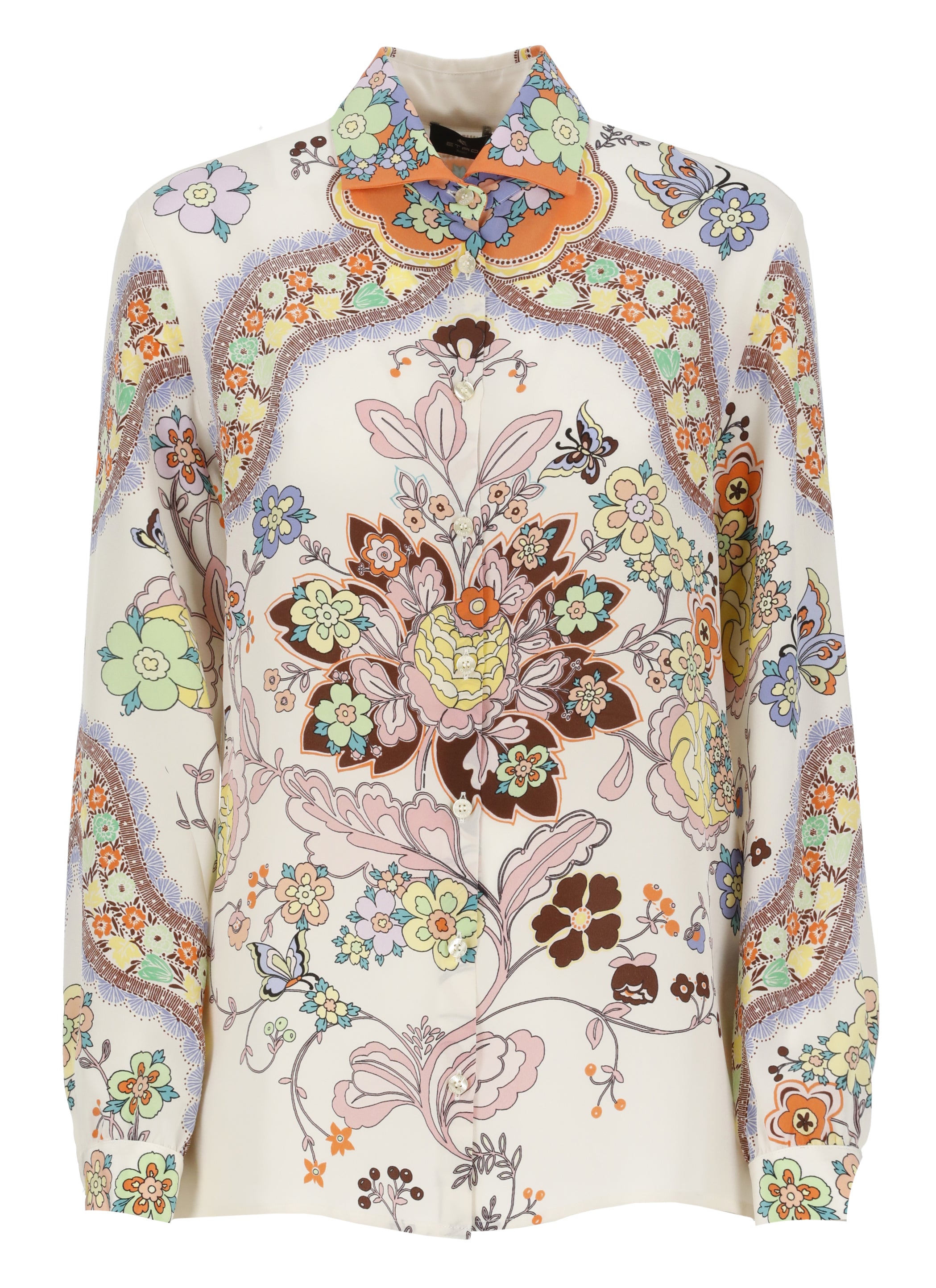 Etro Shirts Multicolour Silk