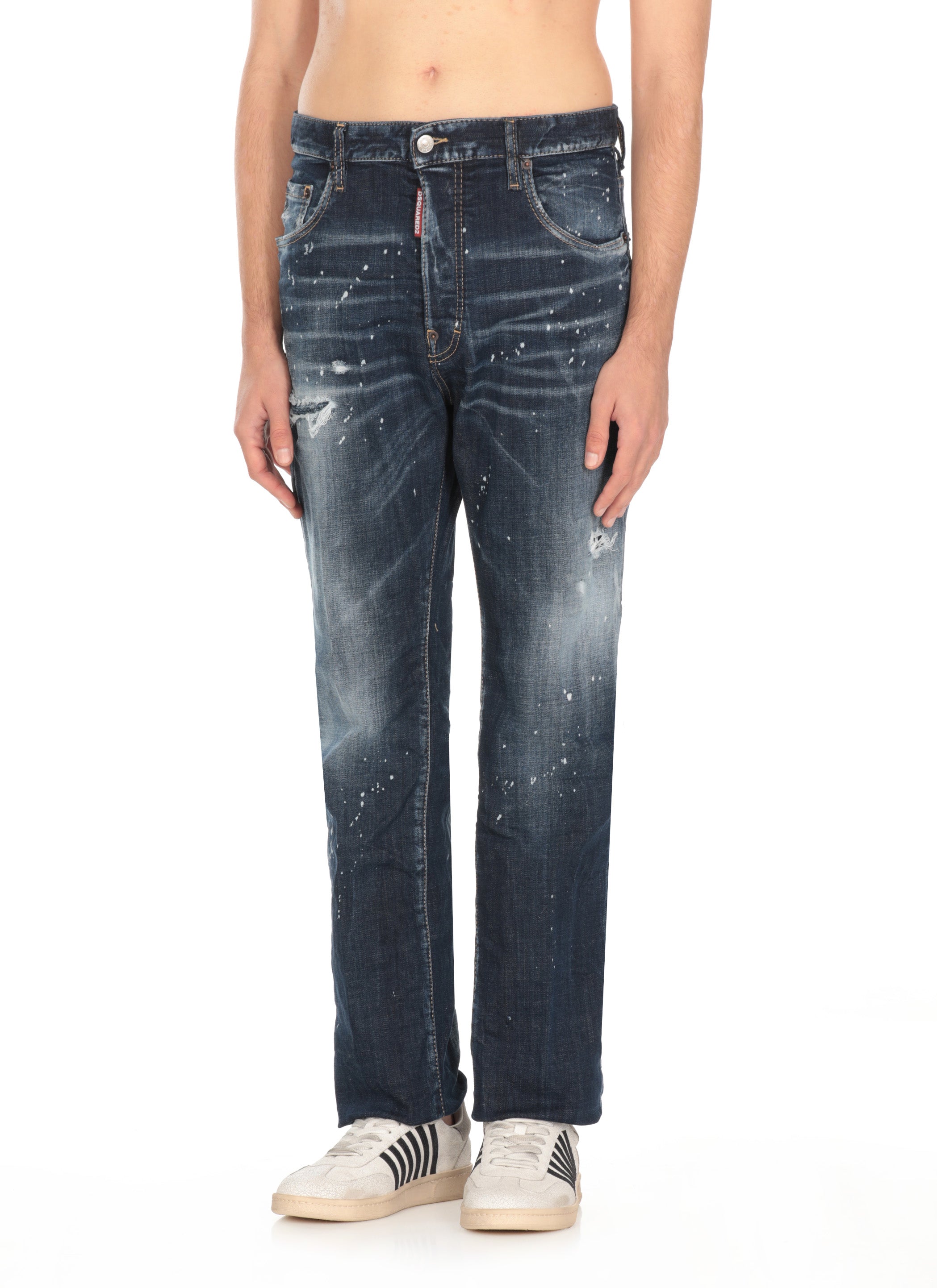 Dsquared2 Jeans Blue Cotton Elastane