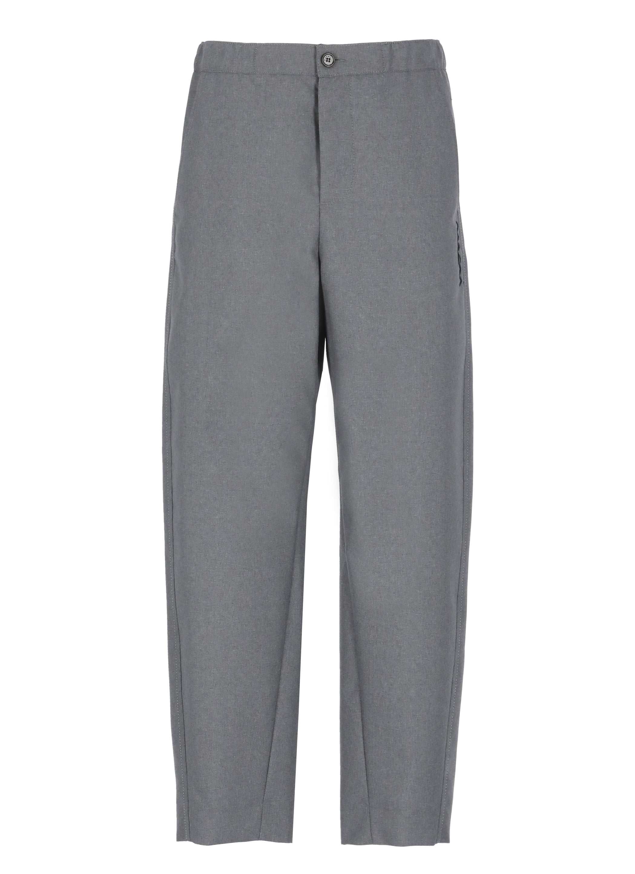 Marni Trousers Grey Virgin Wool Lining: Viscose