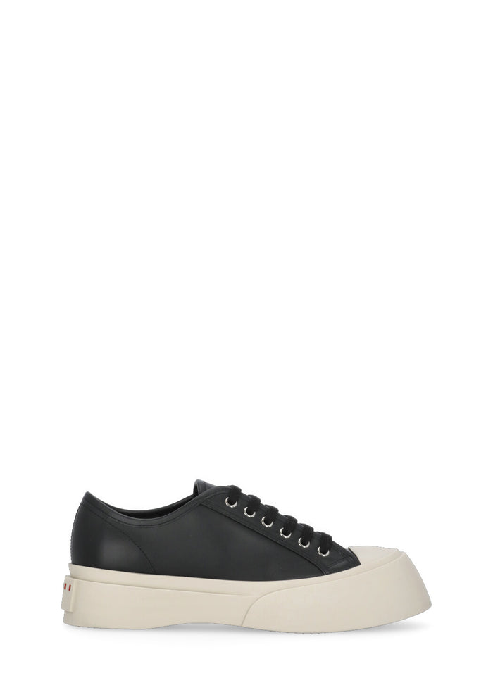 Marni Sneakers Black Calf Leather Sole: Rubber