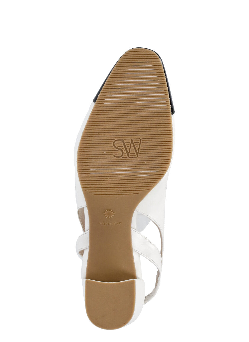 Stuart Weitzman With Heel White Cow Leather Sole: Rubber
