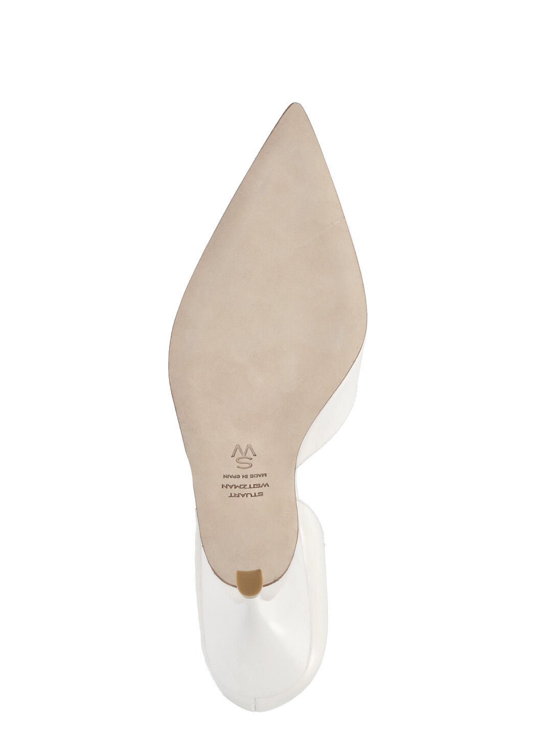 Stuart Weitzman With Heel Ivory Calf Leather