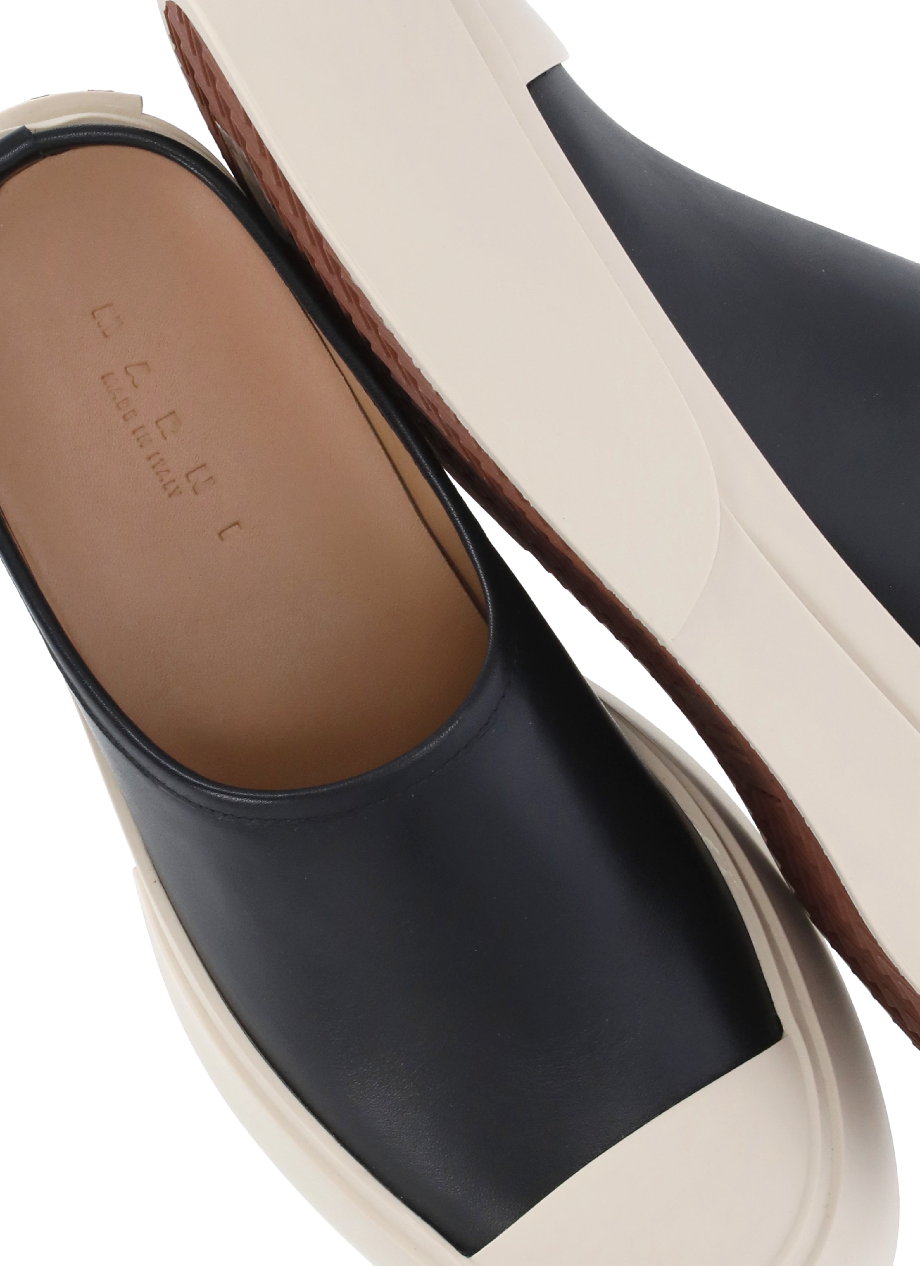 Marni Sandals Black Calf Leather