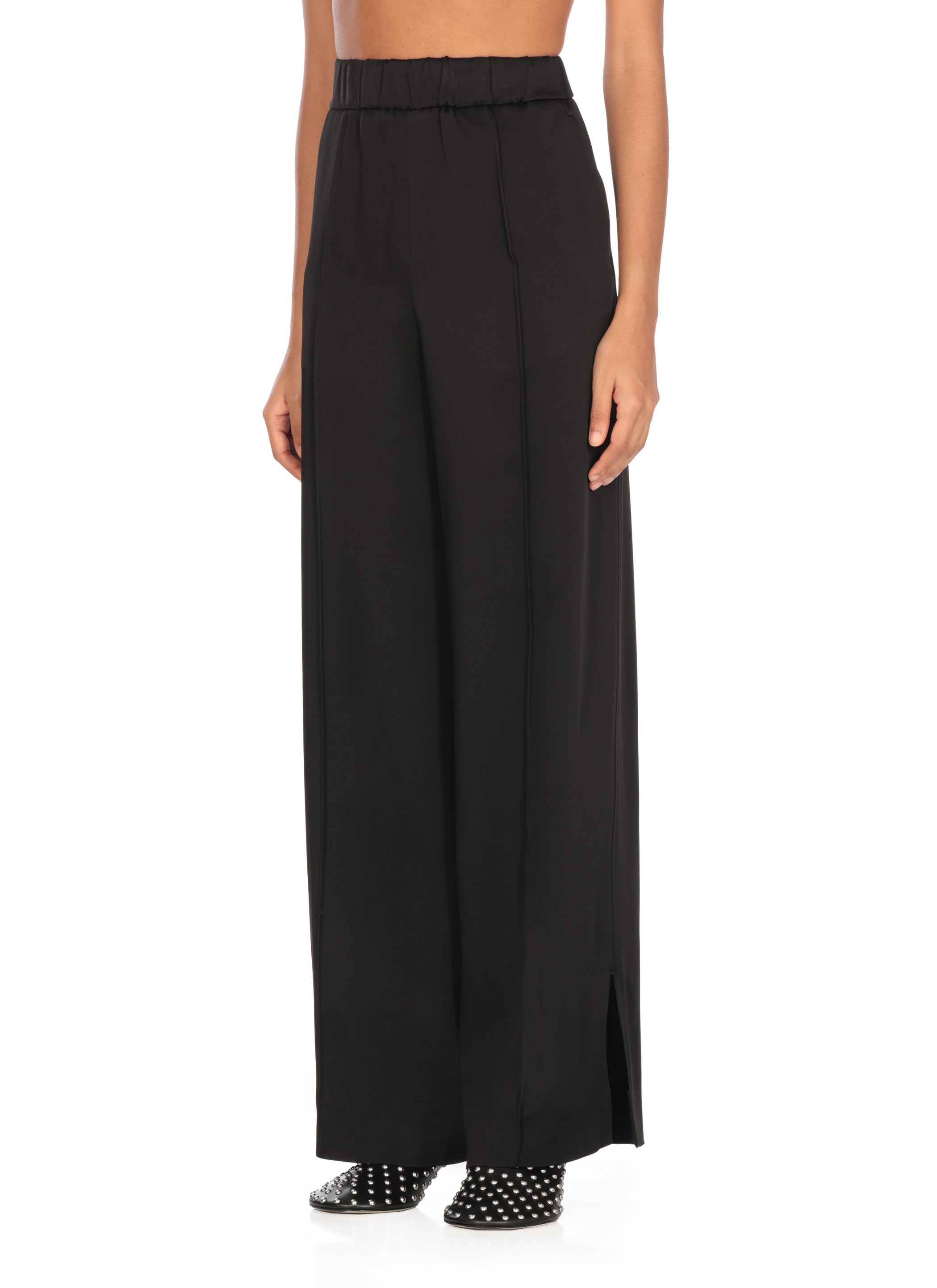 Jil Sander Trousers Black Acetate Viscose