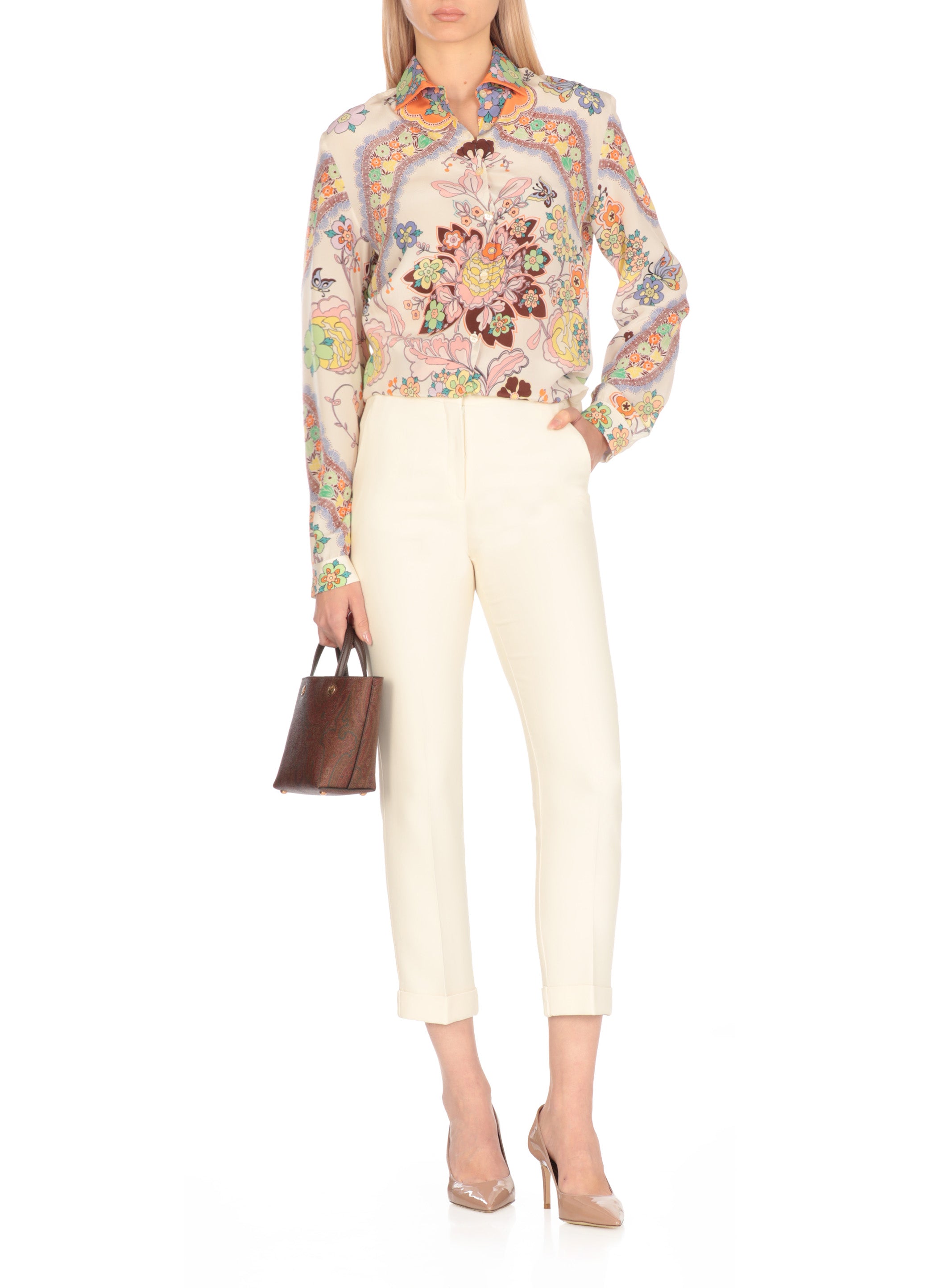 Etro Shirts Multicolour Silk
