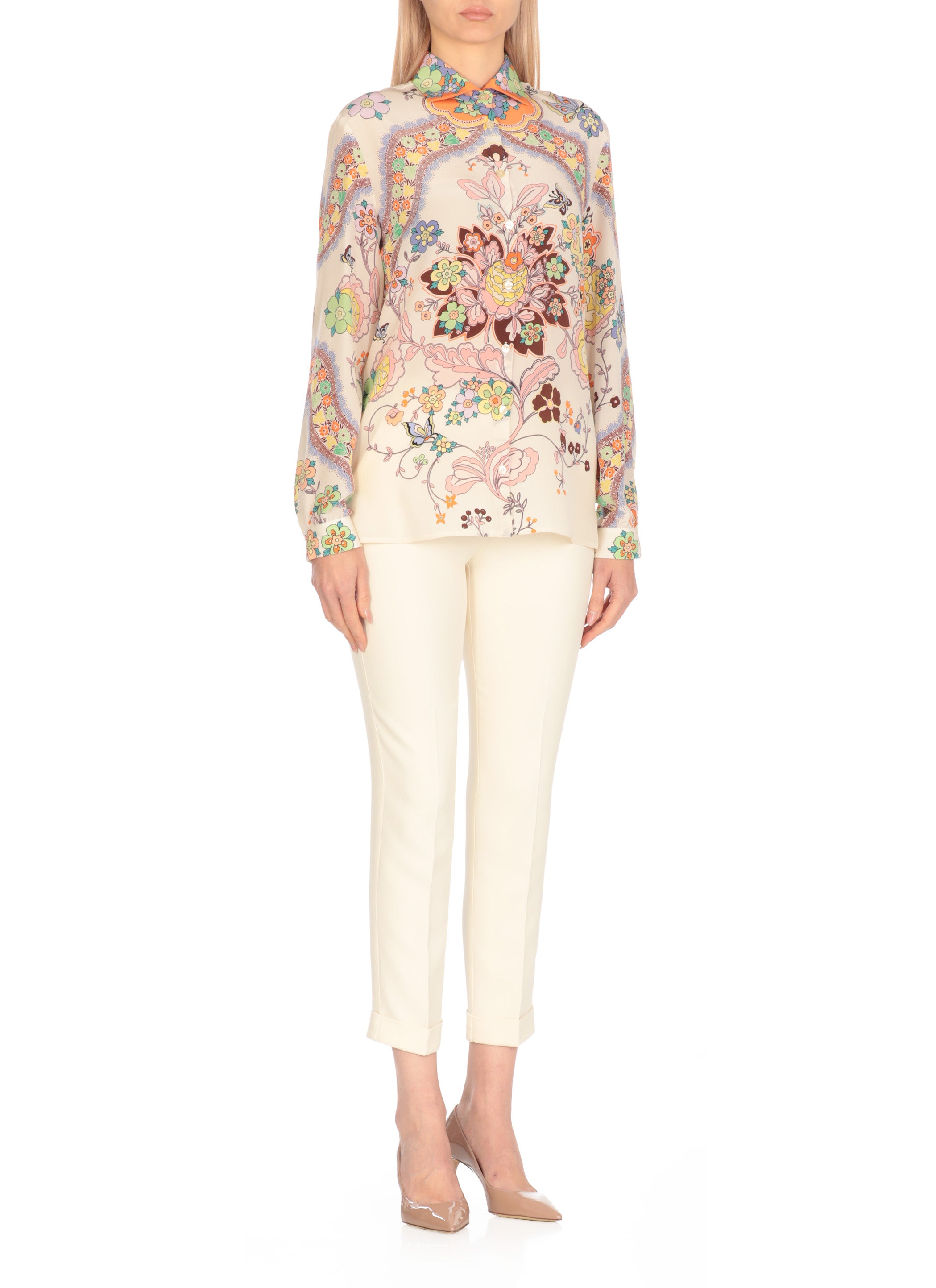 Etro Shirts Multicolour Silk
