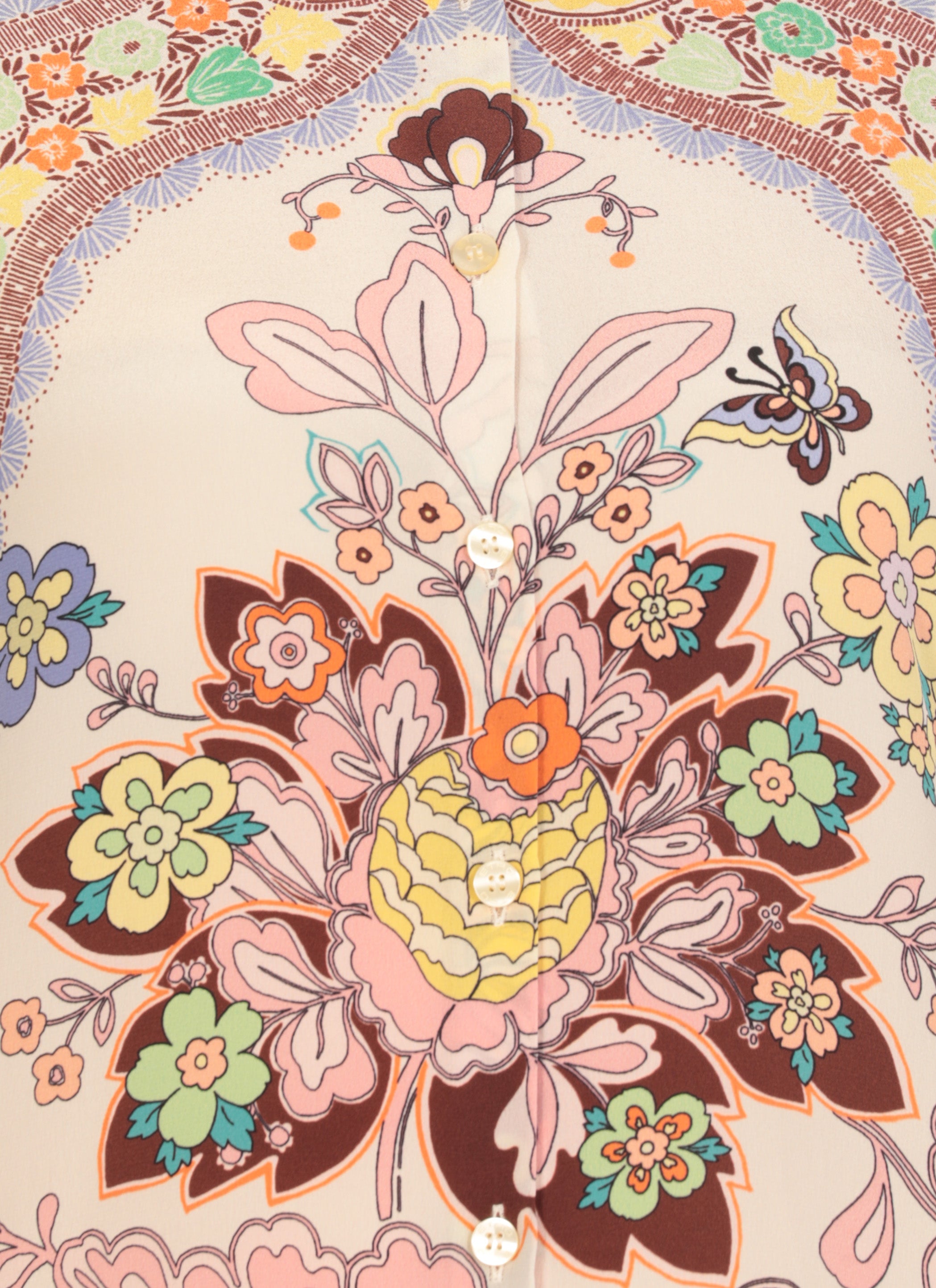 Etro Shirts Multicolour Silk
