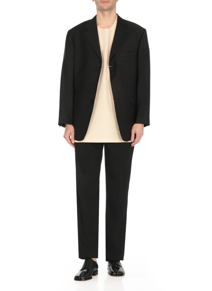Maison Margiela Flat Shoes Black Cow Leather