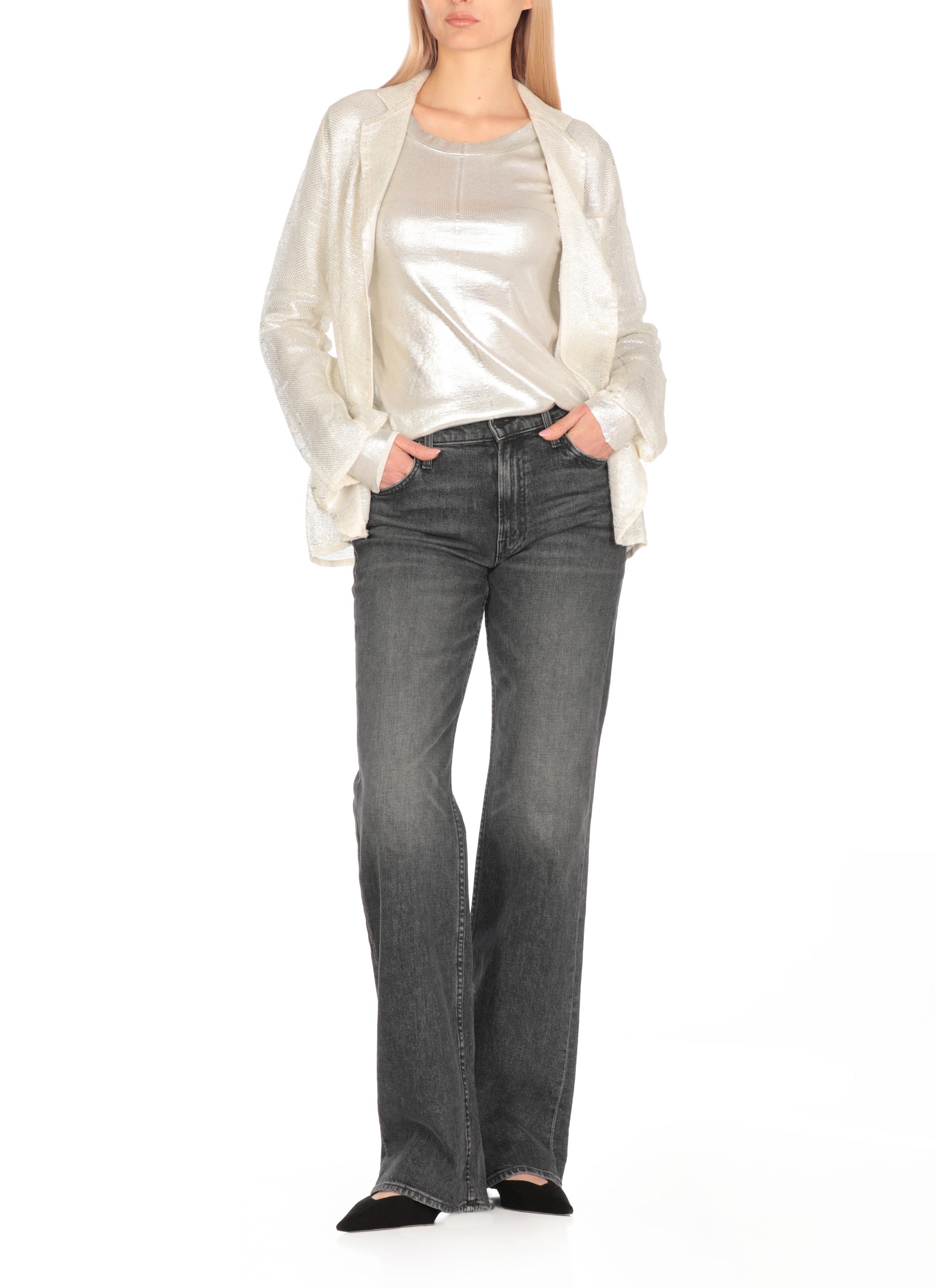 Avant Toi Sweaters Silver Micromodal Silk Ly