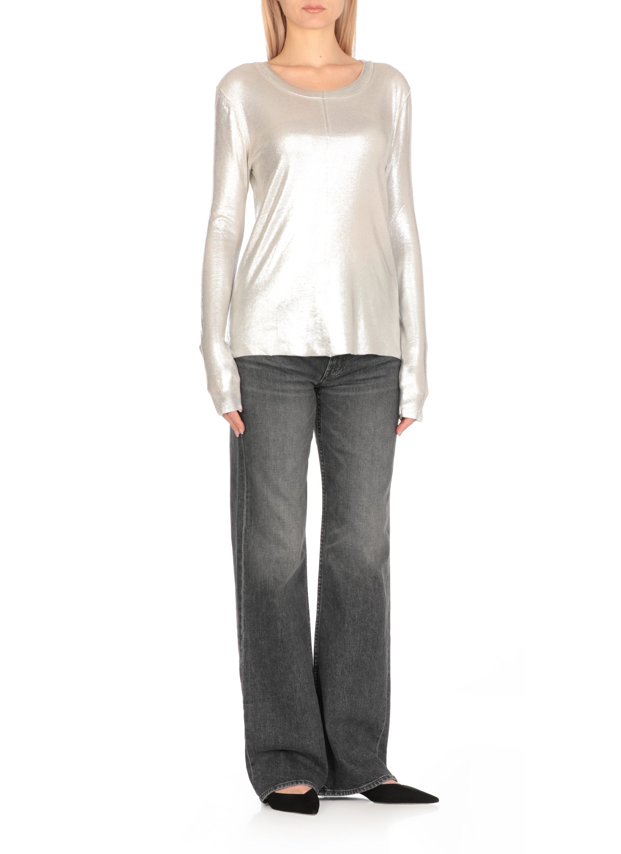 Avant Toi Sweaters Silver Micromodal Silk Ly
