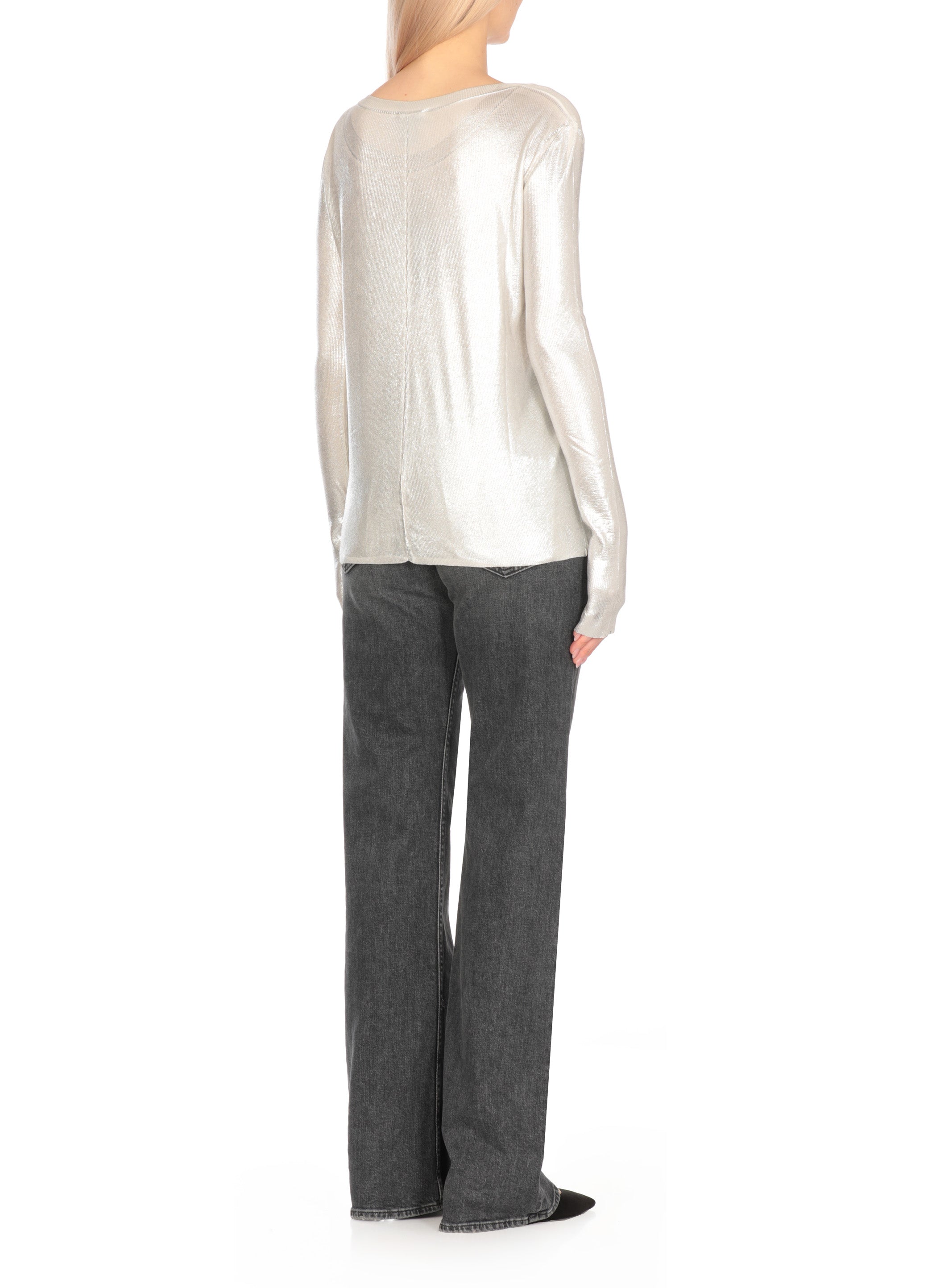 Avant Toi Sweaters Silver Micromodal Silk Ly
