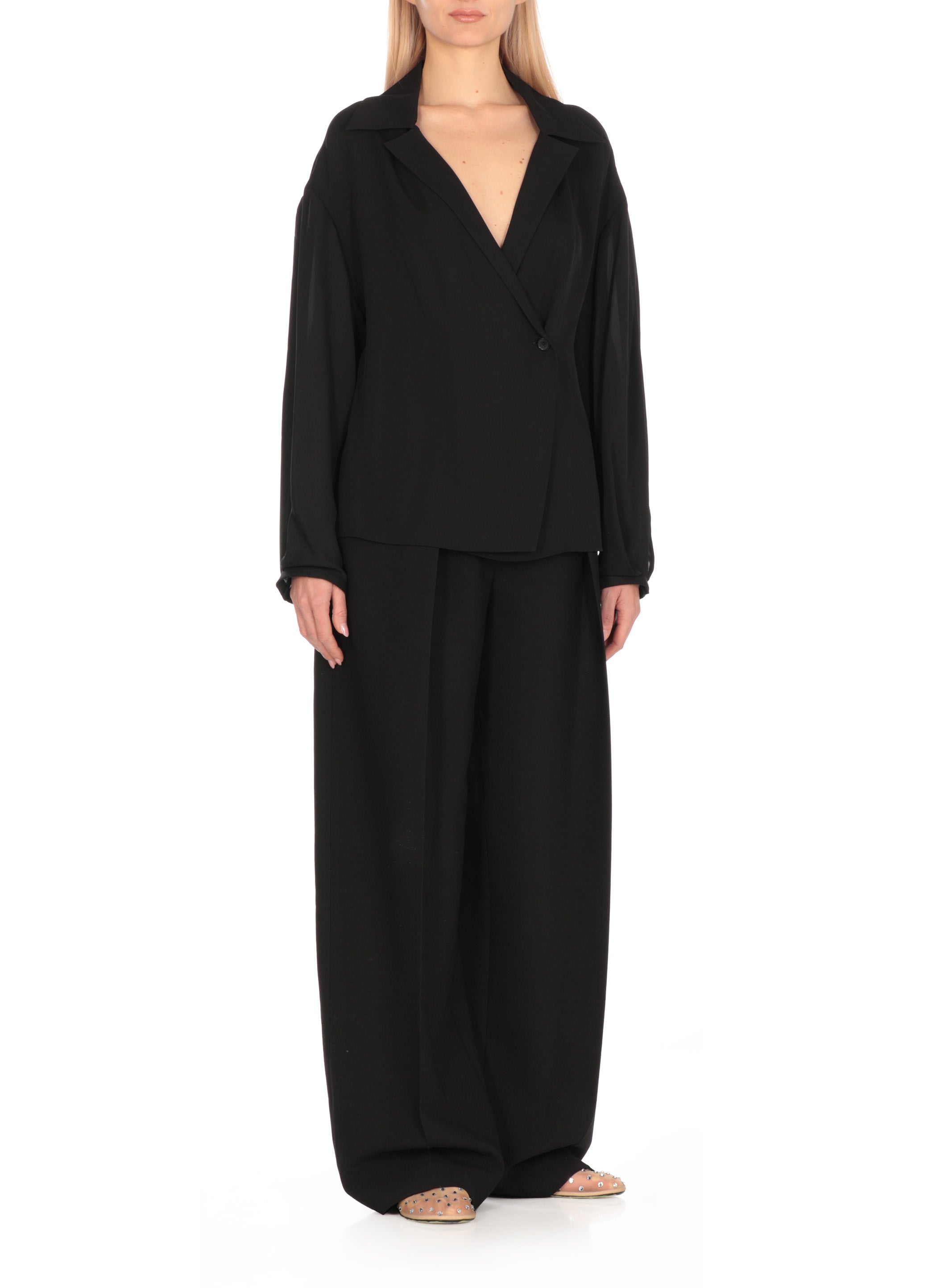 Khaite Shirts Black Silk