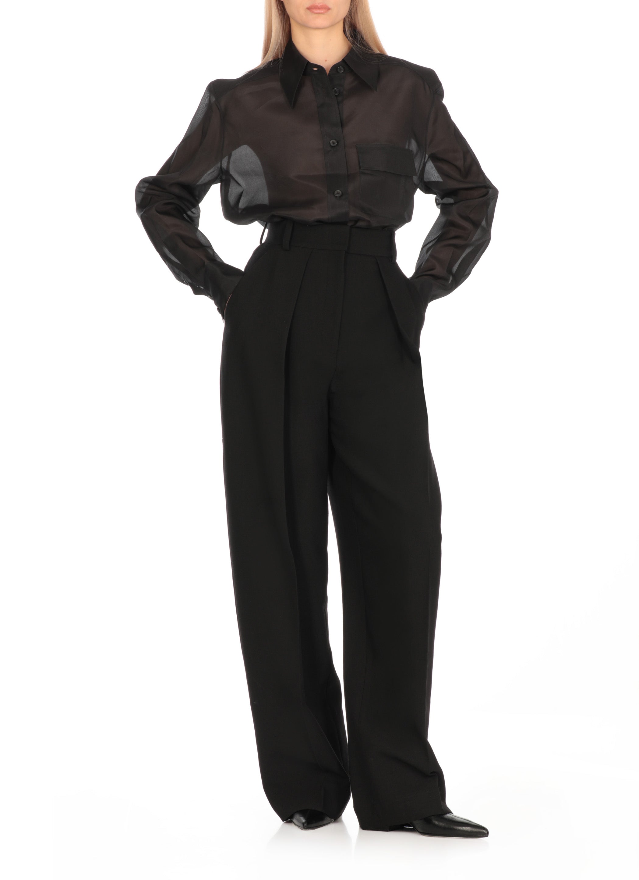 Khaite Shirts Black Silk
