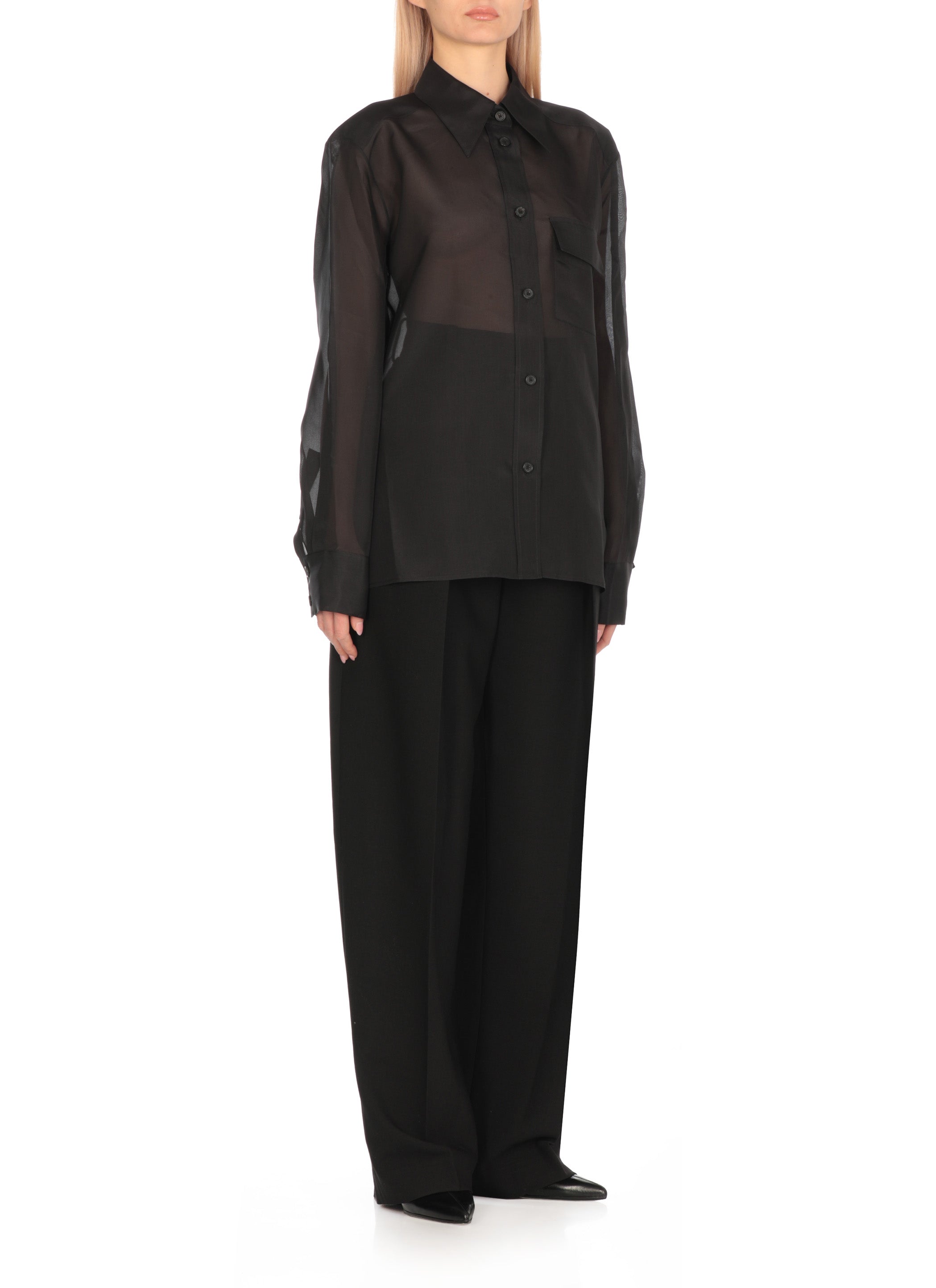 Khaite Shirts Black Silk