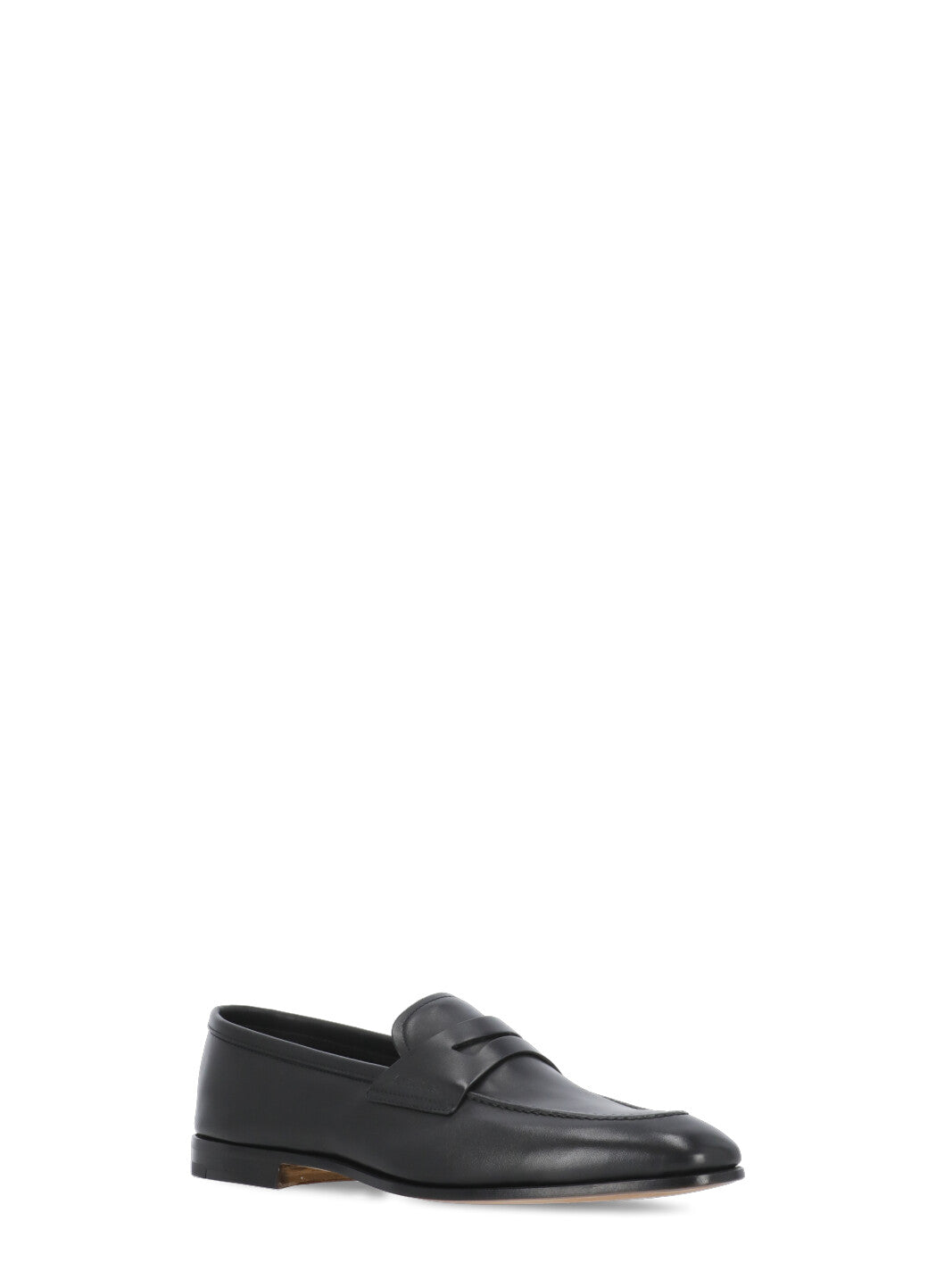 Churchs Flat Shoes Black Calf Leather