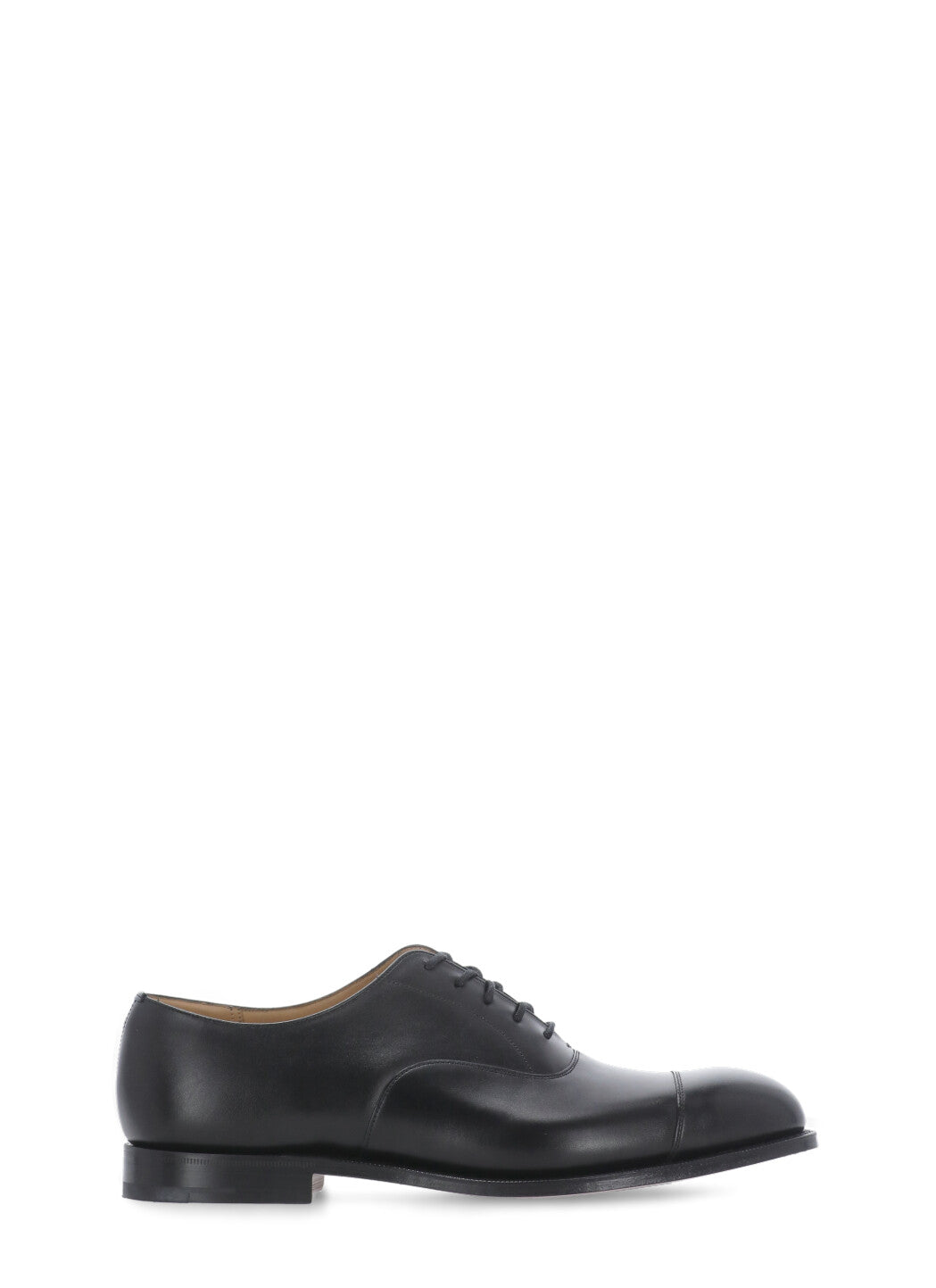 Churchs Flat Shoes Black Calf Leather