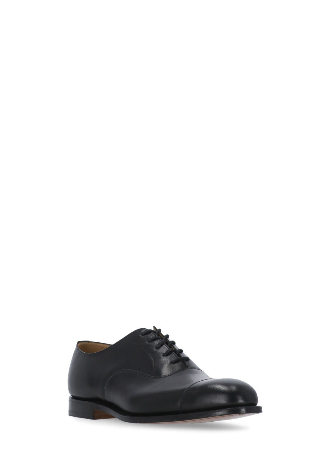 Churchs Flat Shoes Black Calf Leather