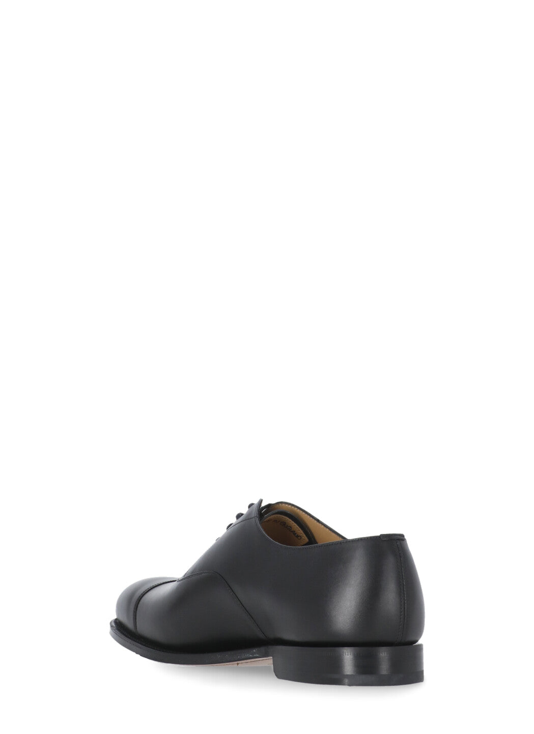 Churchs Flat Shoes Black Calf Leather