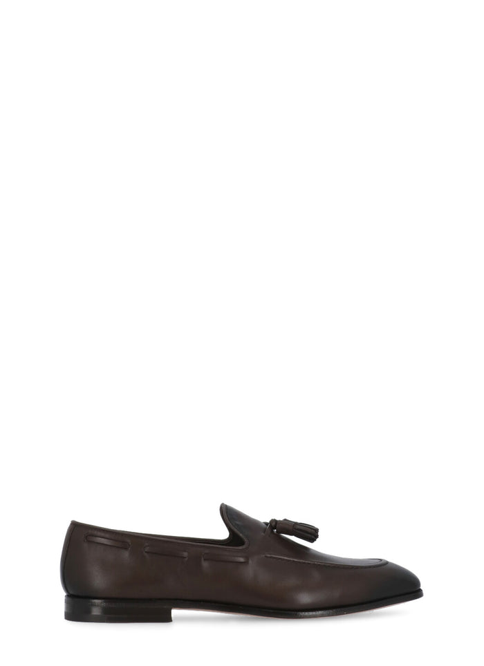 Churchs Flat Shoes Brown Calf Leather