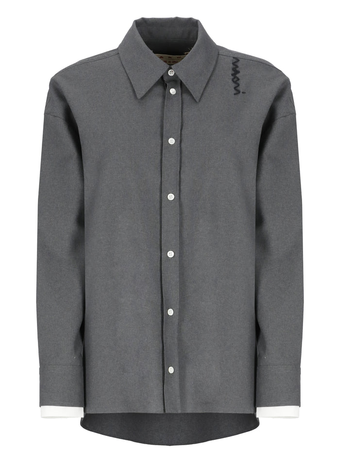 Marni Shirts Grey Virgin Wool