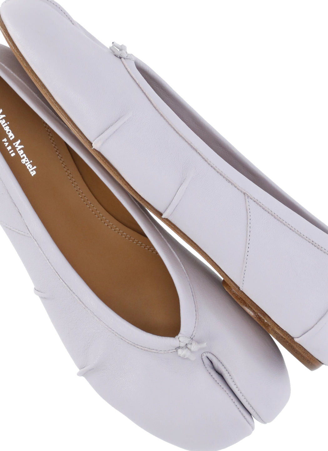 Maison Margiela Flat Shoes Purple Cow Leather