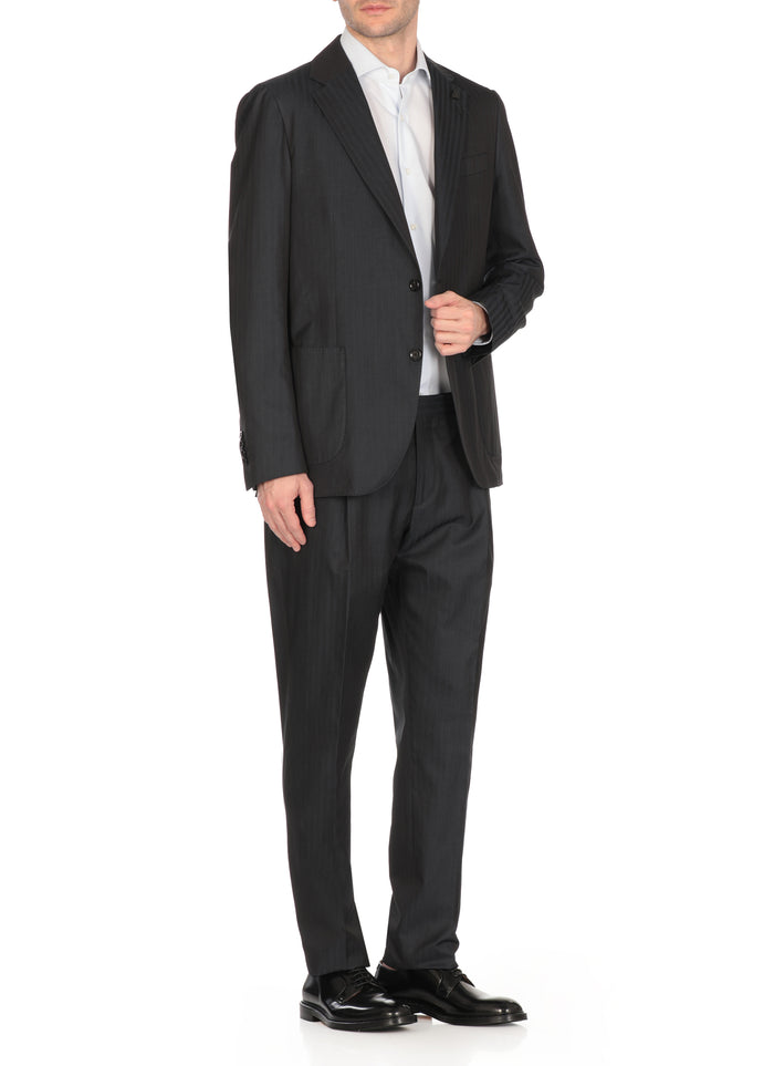 Lardini Suit Blue Cotton