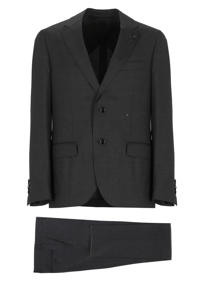 Lardini Suit Grey Virgin Wool