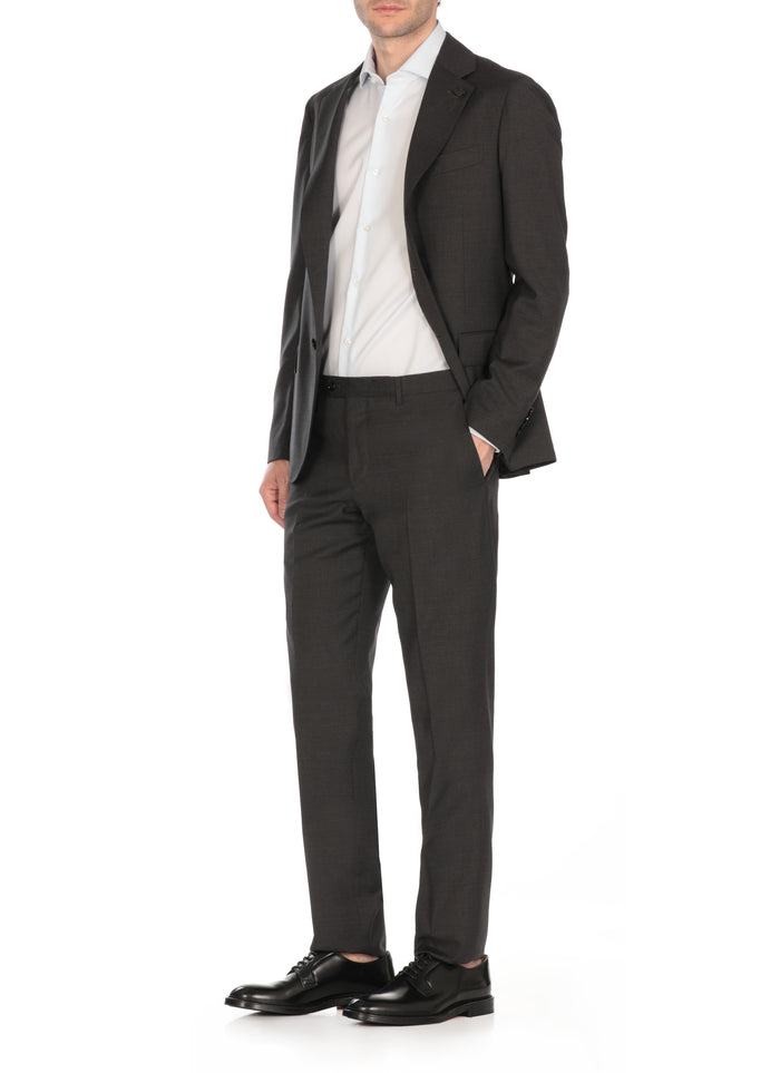 Lardini Suit Grey Virgin Wool