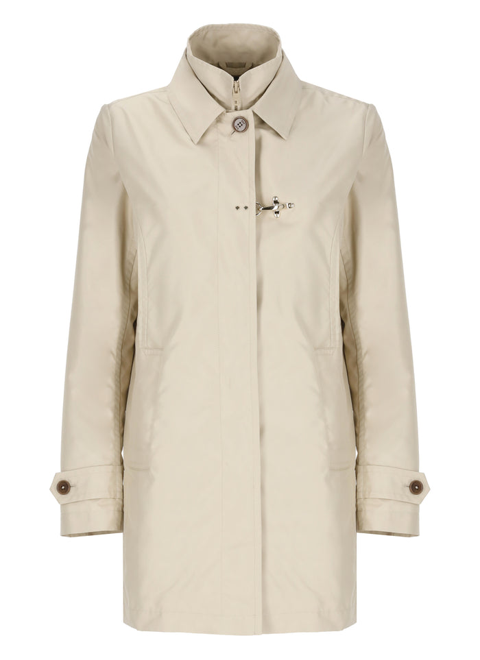 Fay Coats Beige Polyester Lining: Polyamide