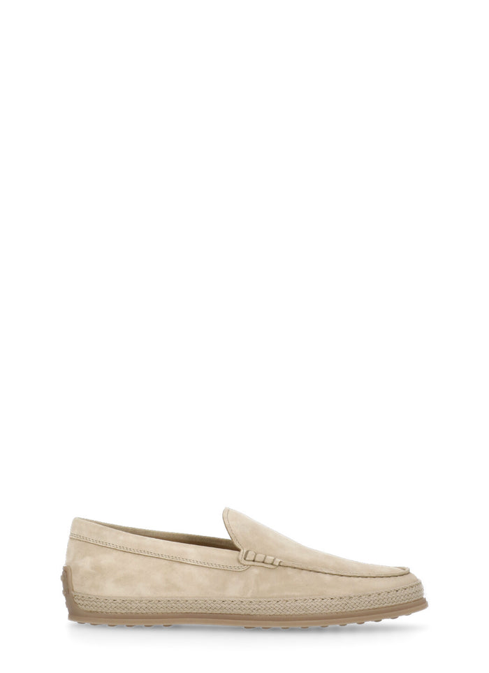 Tods Flat Shoes Beige Calf Leather Sole: Rubber