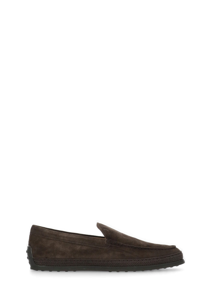 Tods Flat Shoes Brown Calf Leather Sole: Rubber