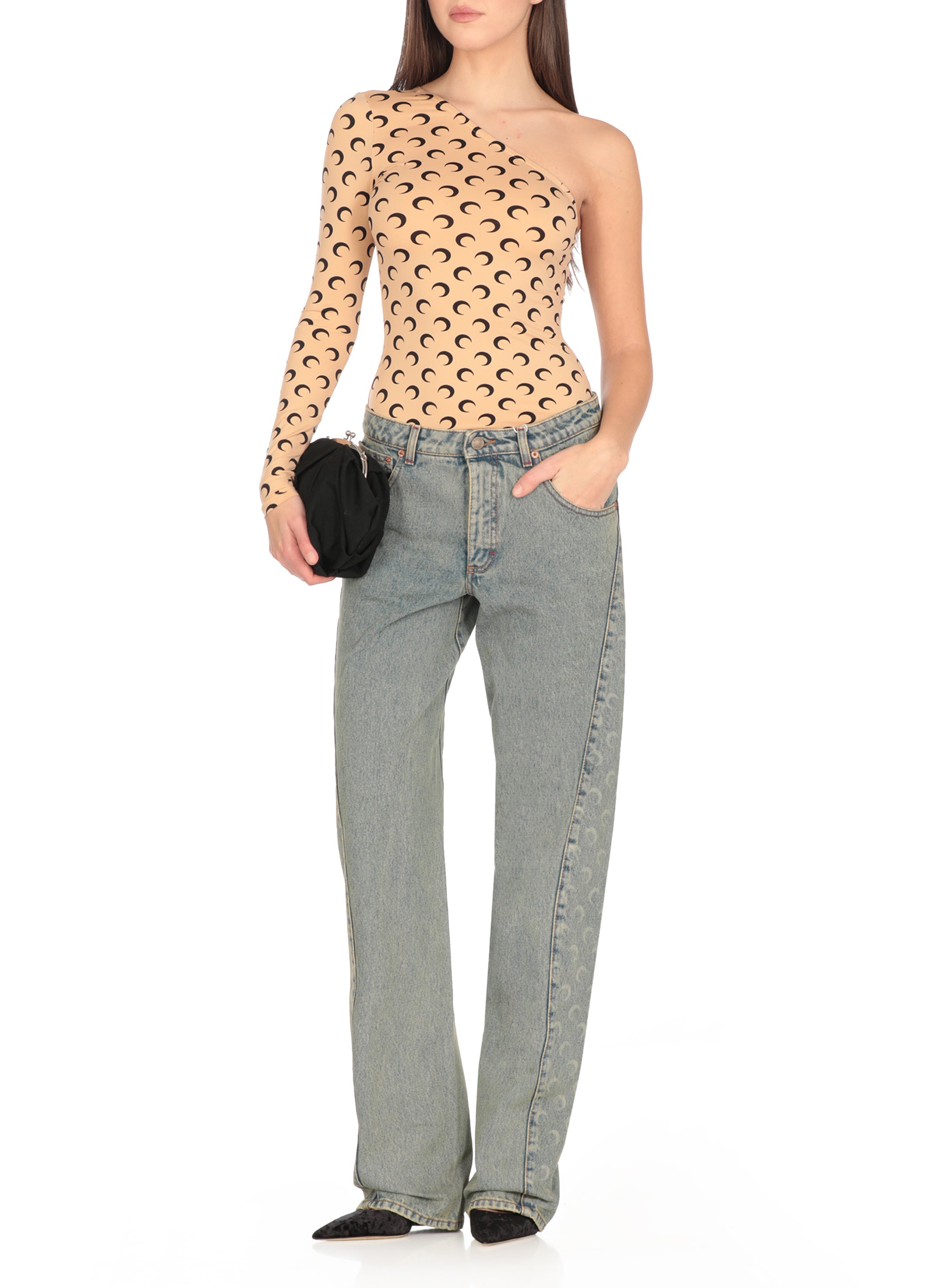 Marine Serre Jeans Light Blue Cotton