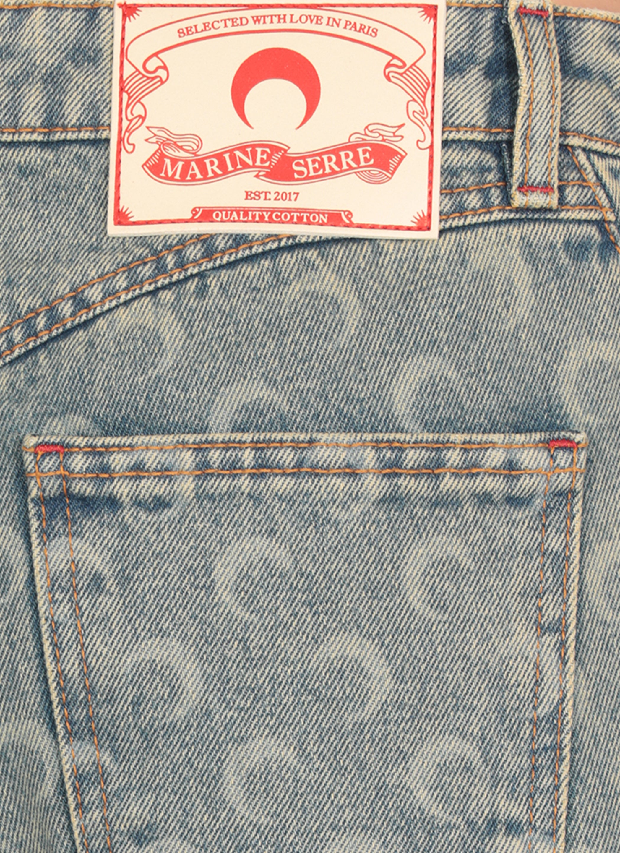 Marine Serre Jeans Light Blue Cotton