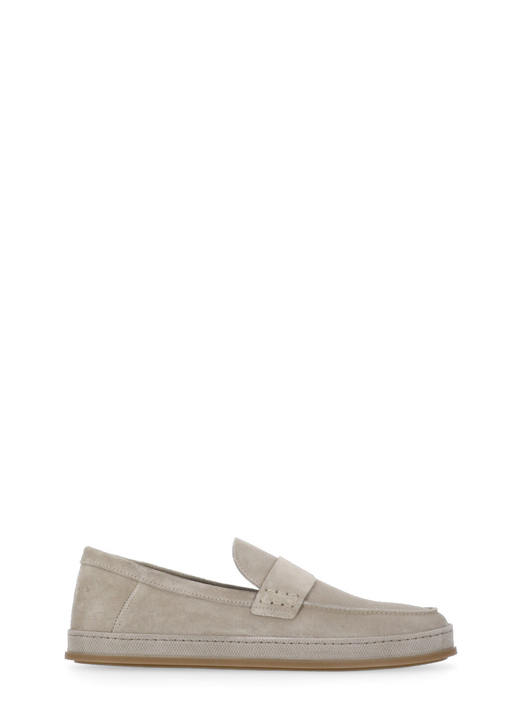 Hogan Flat Shoes Beige Cow Leather Sole: Rubber