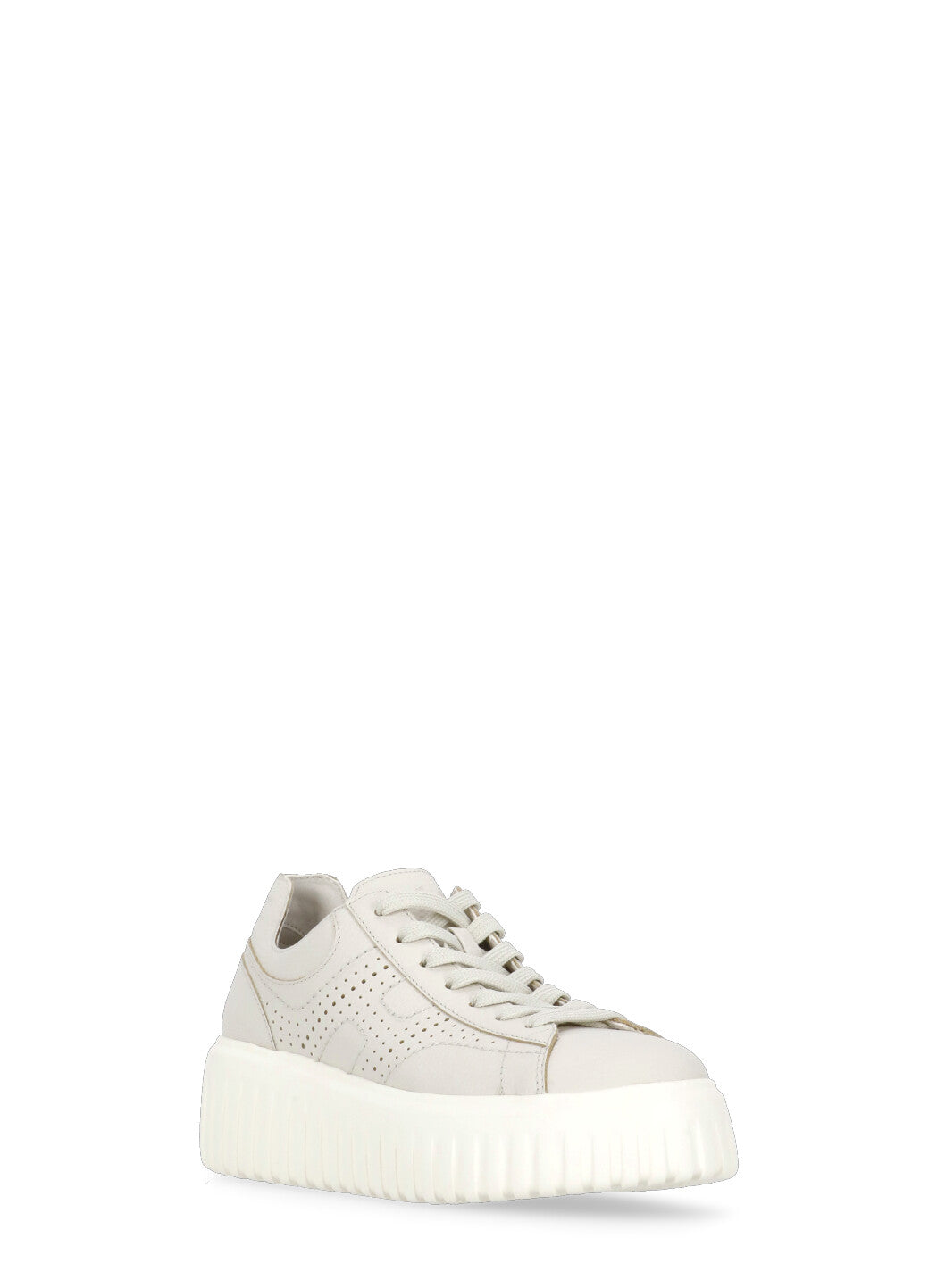 Hogan Sneakers Ivory Cow Leather Sole: Rubber