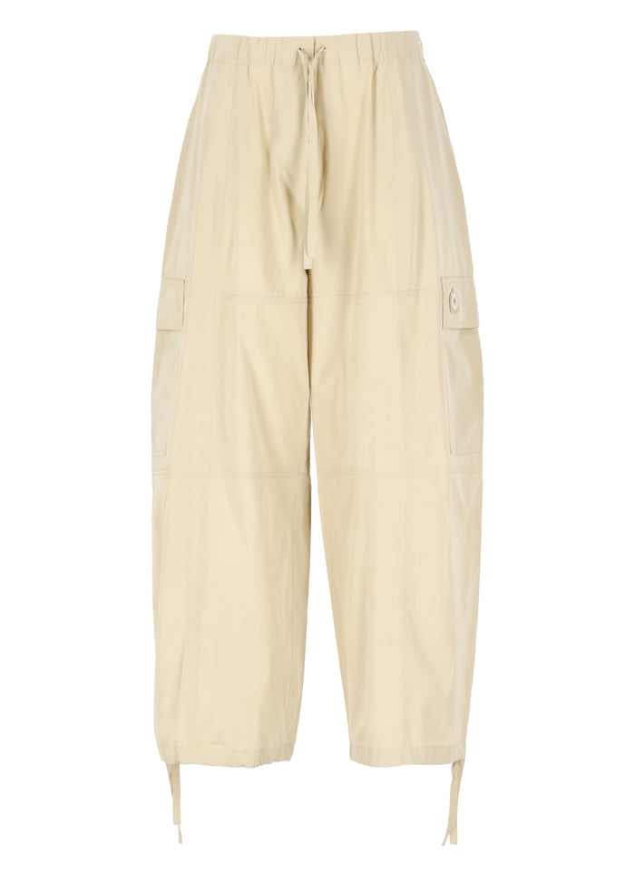 Kenzo Trousers Beige Polyester Cotton