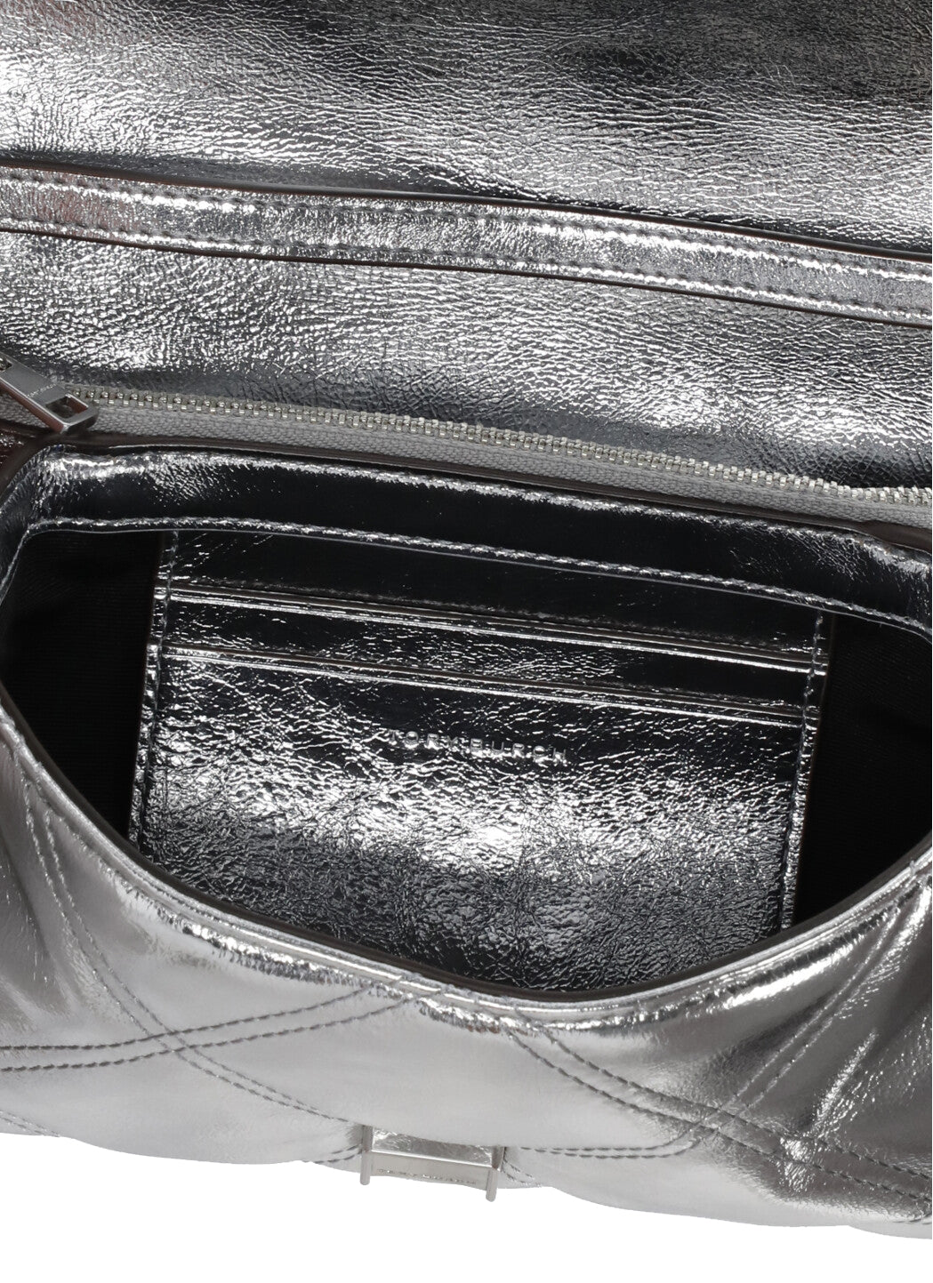 Tory Burch Bags Silver Cowhide Lining: Polyester