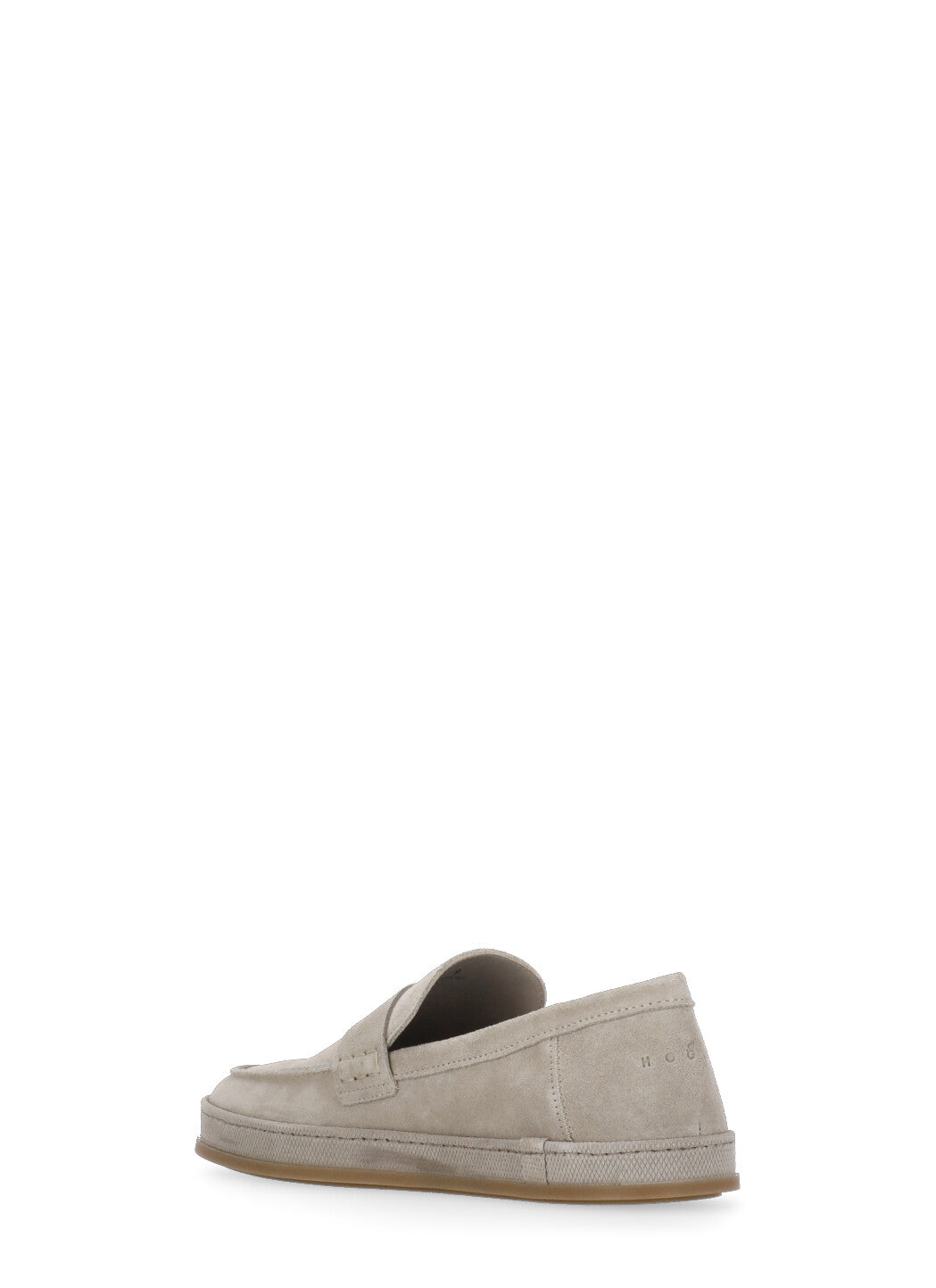 Hogan Flat Shoes Beige Cow Leather Sole: Rubber