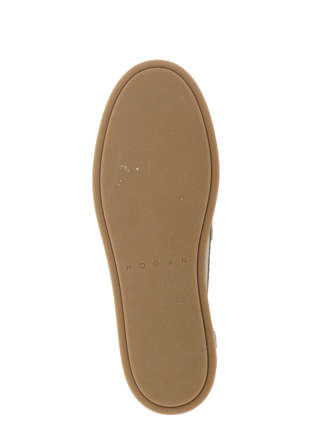 Hogan Flat Shoes Beige Cow Leather Sole: Rubber