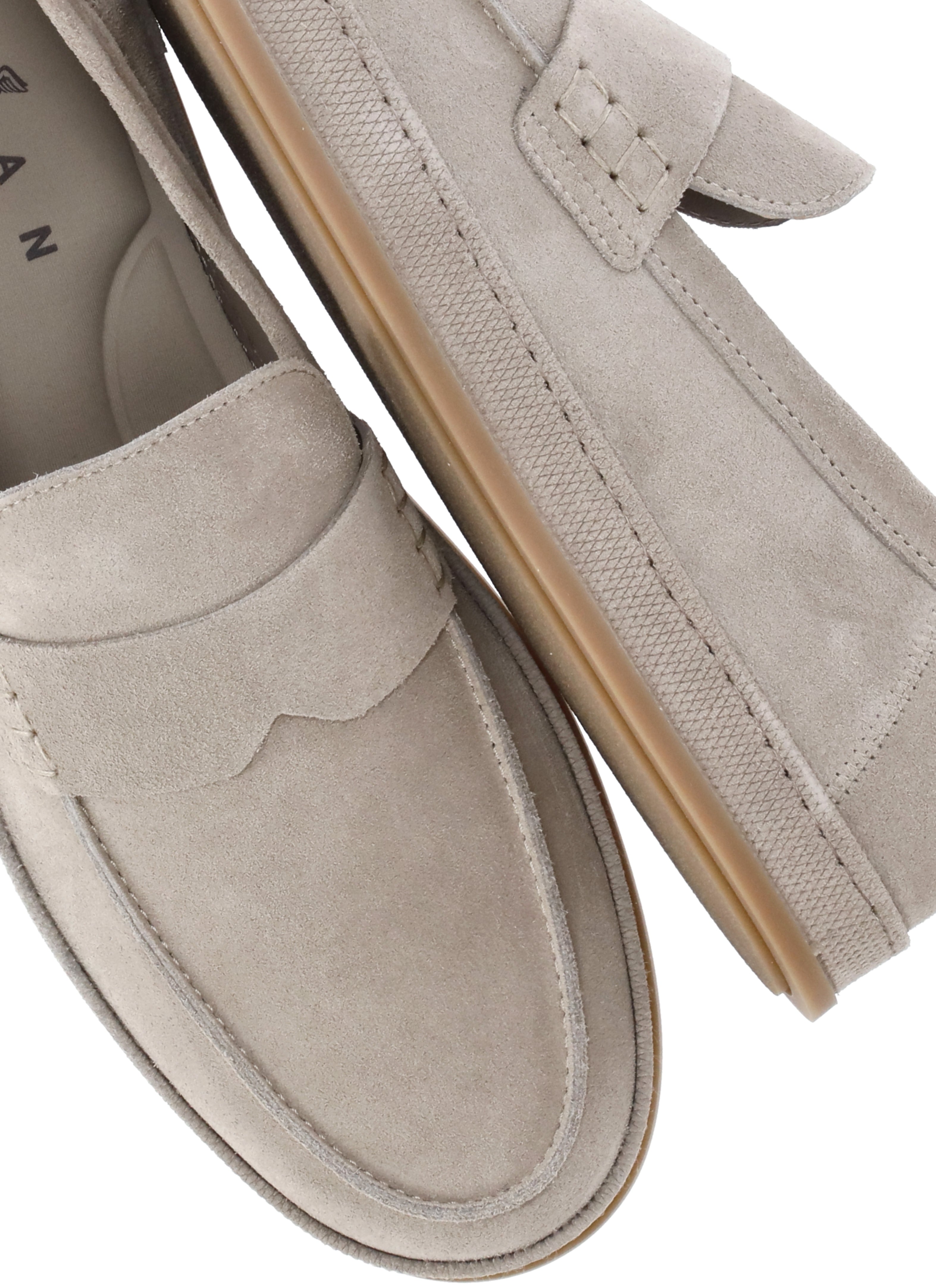 Hogan Flat Shoes Beige Cow Leather Sole: Rubber