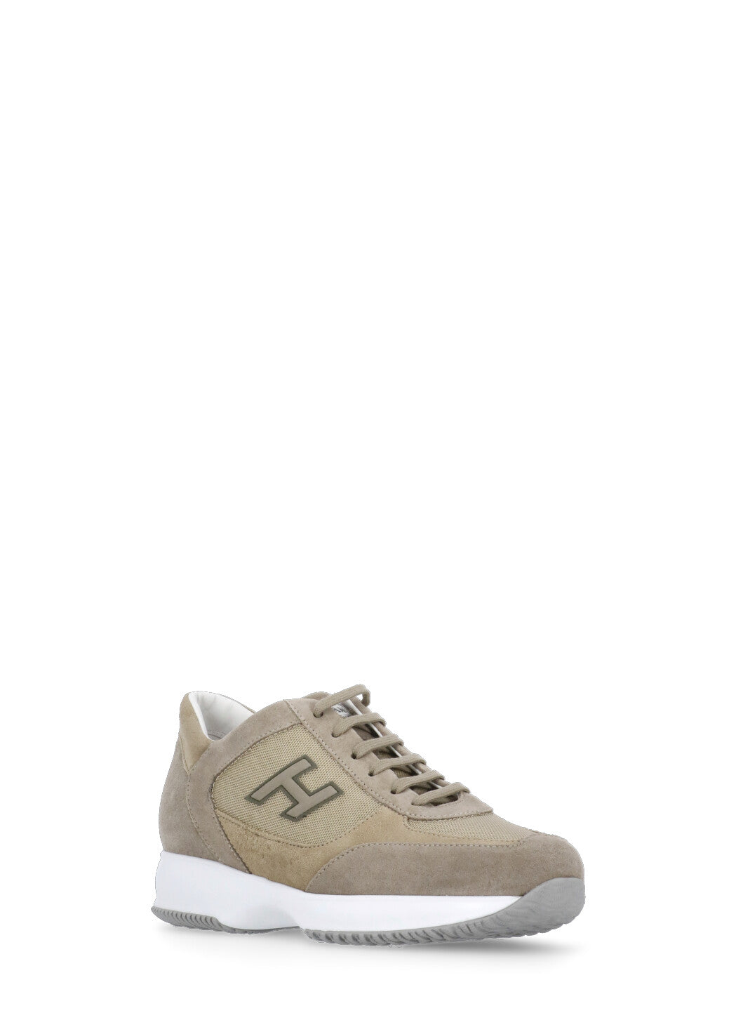 Hogan Sneakers Brown Calf Leather Sole: Rubber