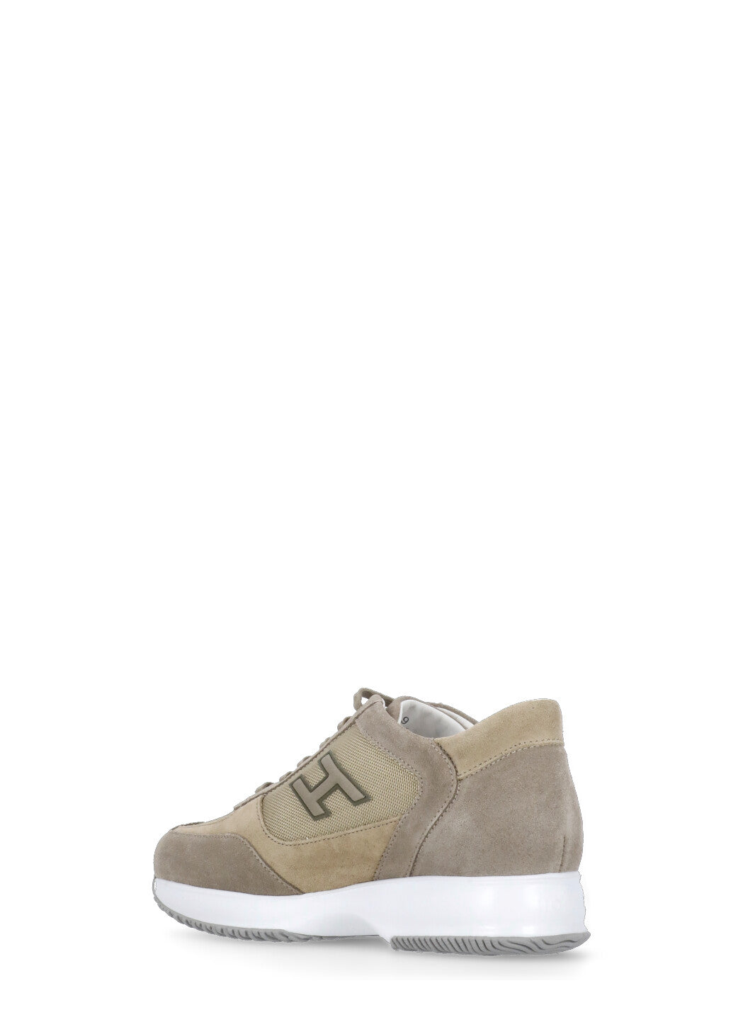 Hogan Sneakers Brown Calf Leather Sole: Rubber