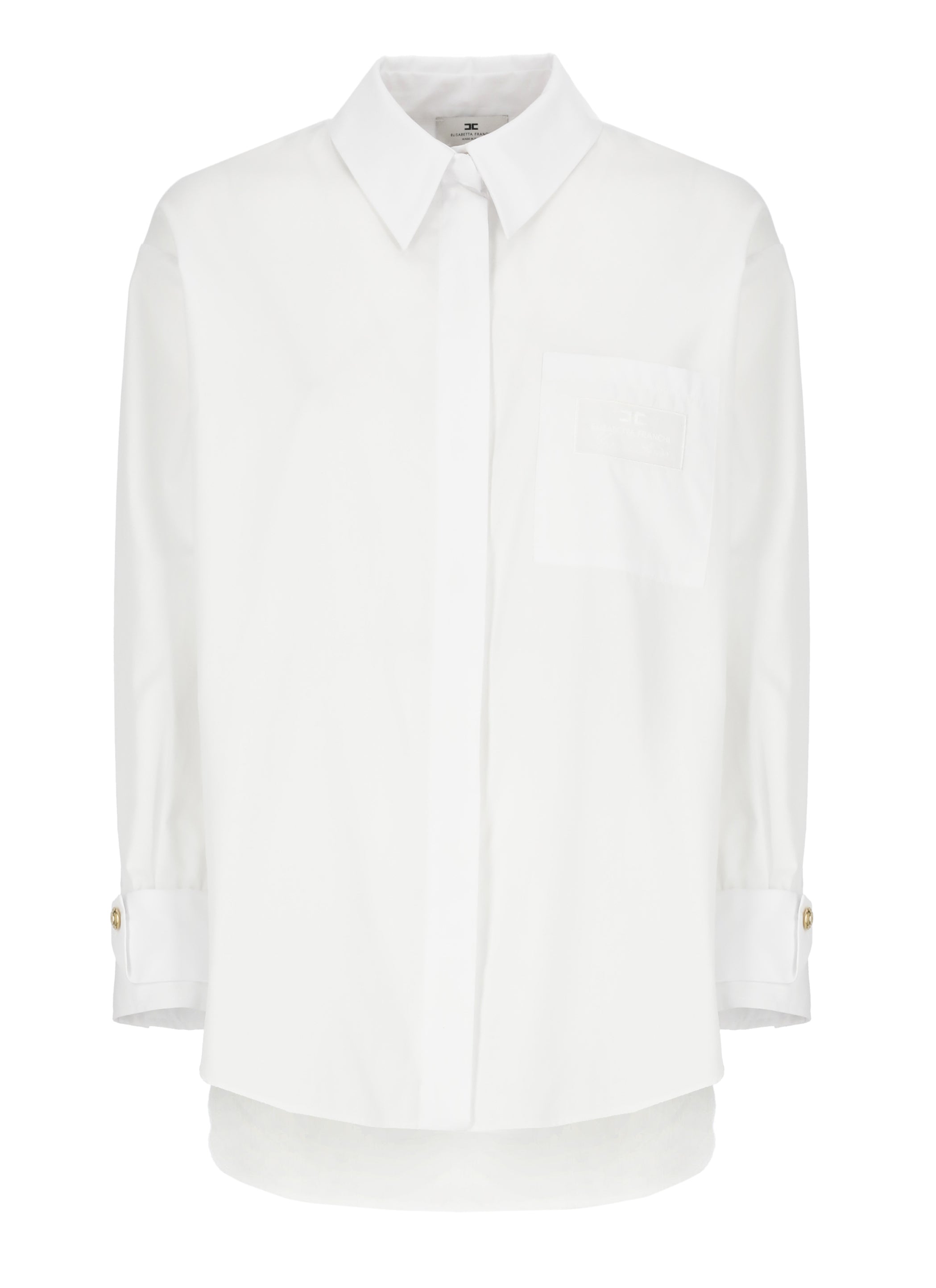 Elisabetta Franchi Shirts White Cotton